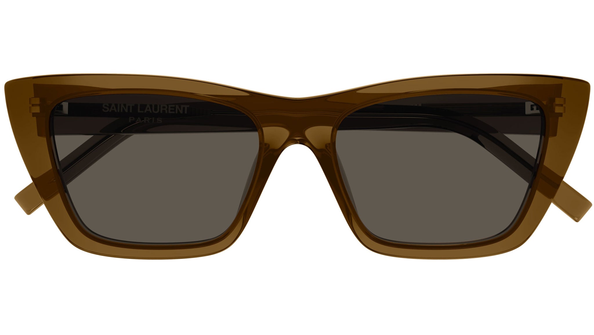 【ケース付き】SAINT LAURENTブラウンフレーム サングラス SL 276 MICA Saint Laurent Sunglasses 060 Transparent Brown - eye