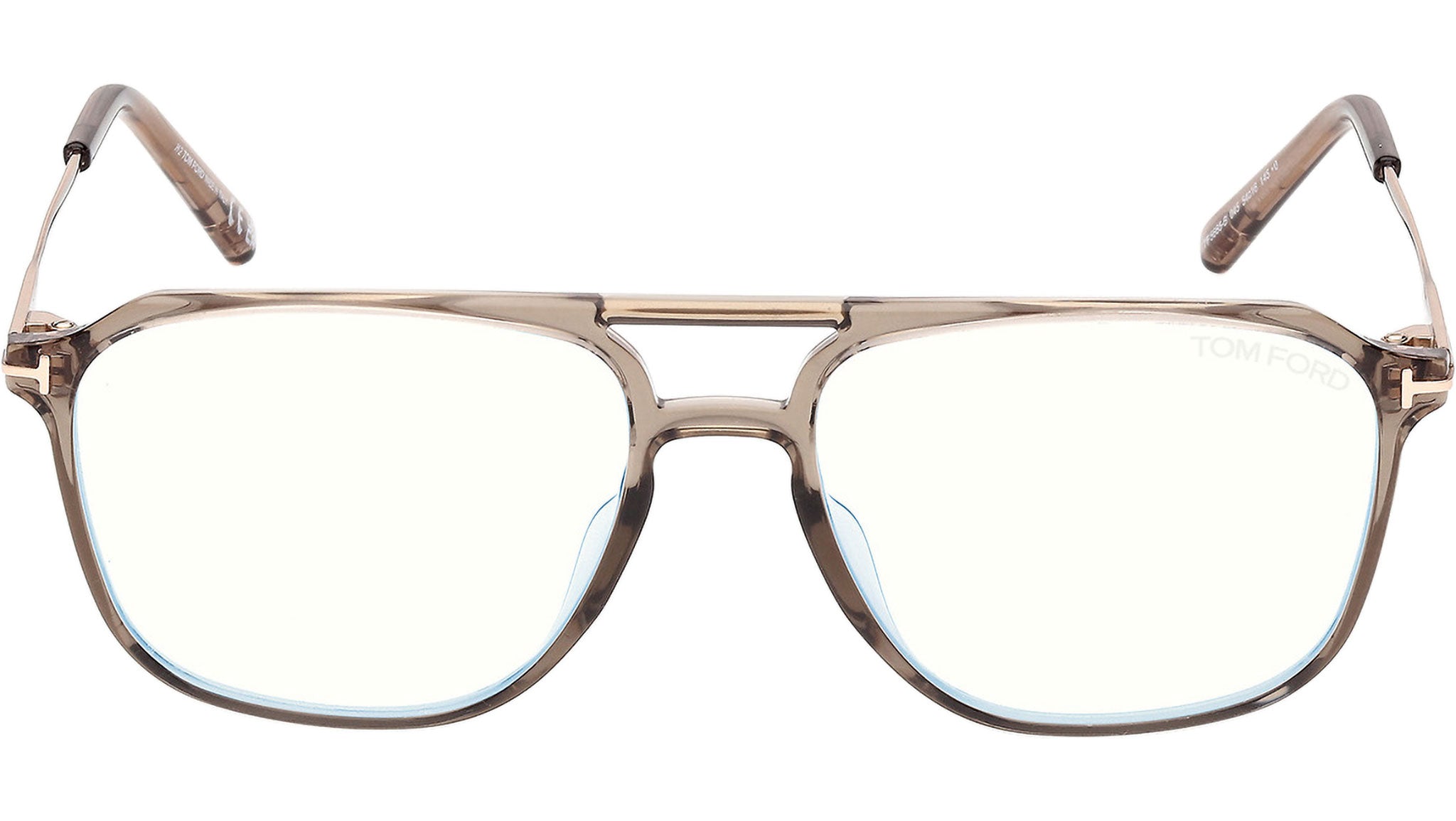 Tom Ford FT5665-B Glasses 045 Shiny Light Brown - eye-oo.com