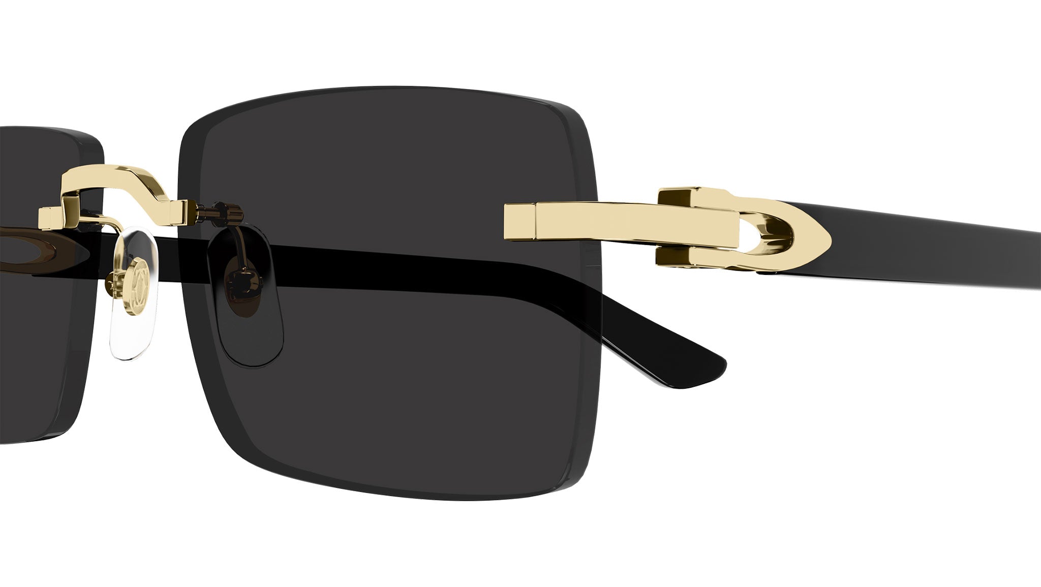 Cartierブラック サングラス ケース付き Cartier CT0579S Sunglasses Black Gold - eye-oo.com
