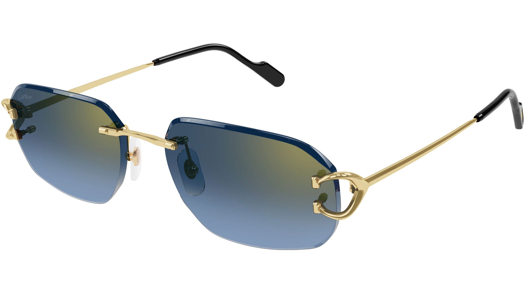 Cartier Première CT0468S Sunglasses 002 Shiny Gold - eye-oo.com