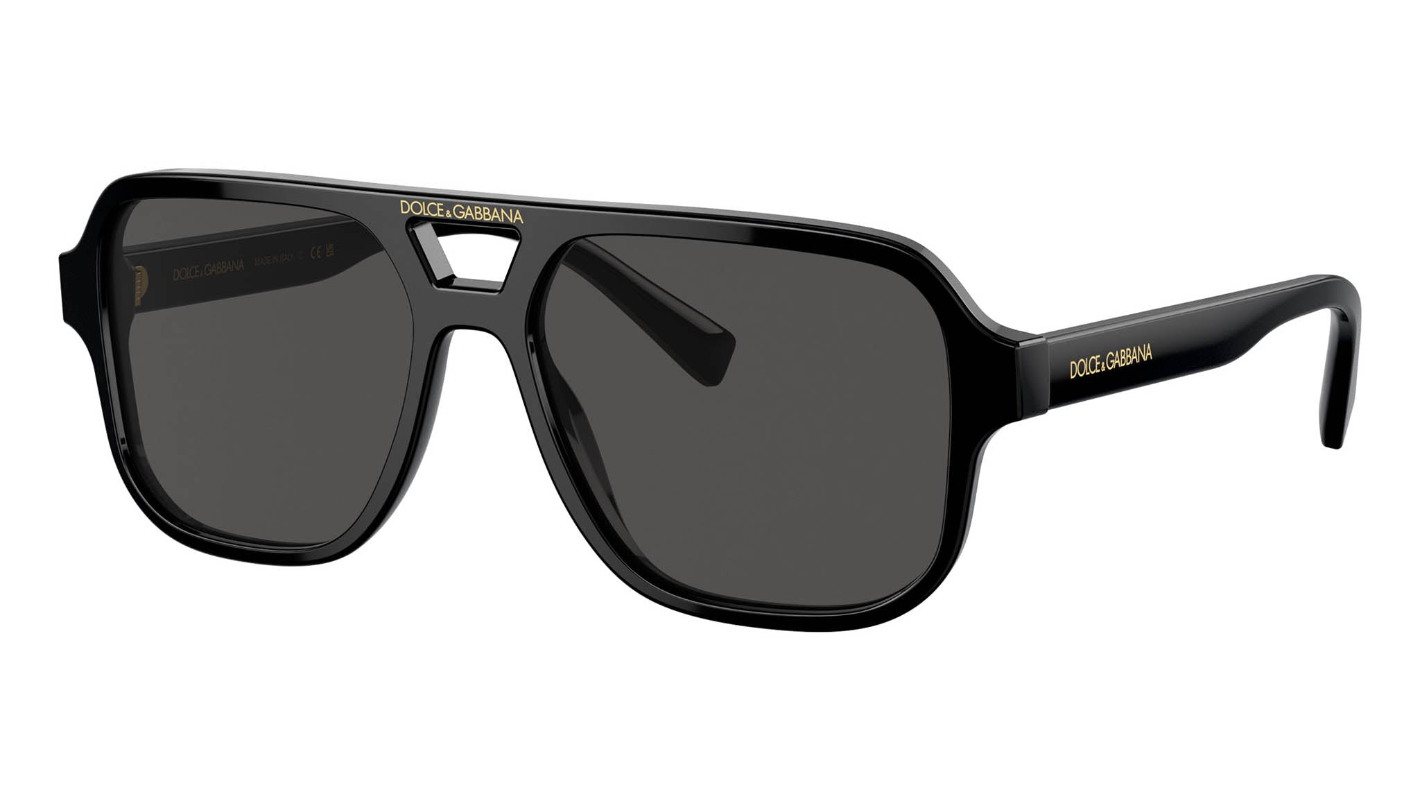 Dolce & Gabbana Sunglasses 58 Gray Black Eyewear Dolce&Gabbana DG4444 M (55 - 18) with Silver lenses and Grey  main image 4