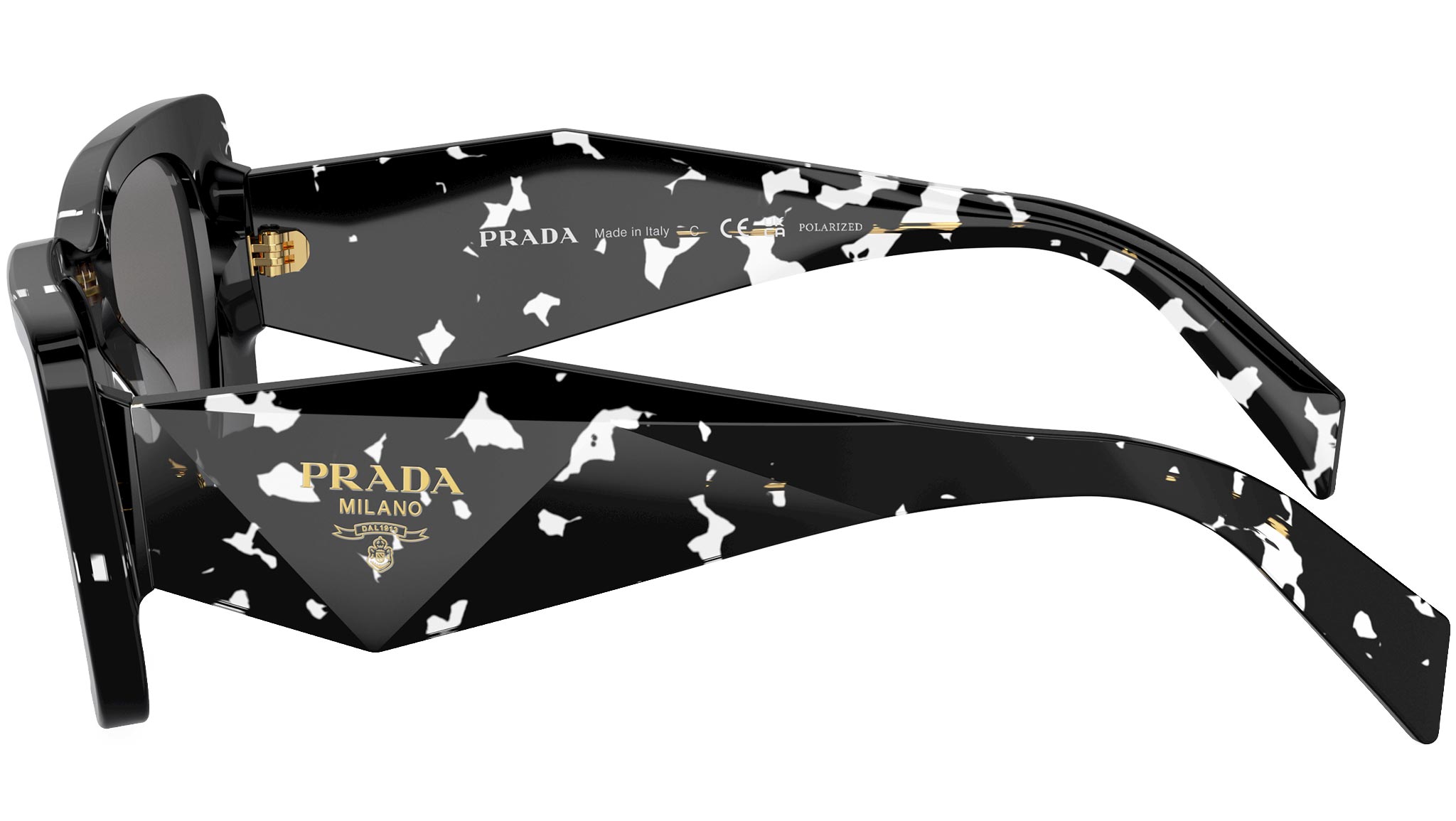 Prada PR 08YS Sunglasses 15S5Z1 Black Crystal - eye-oo.com display picture 1