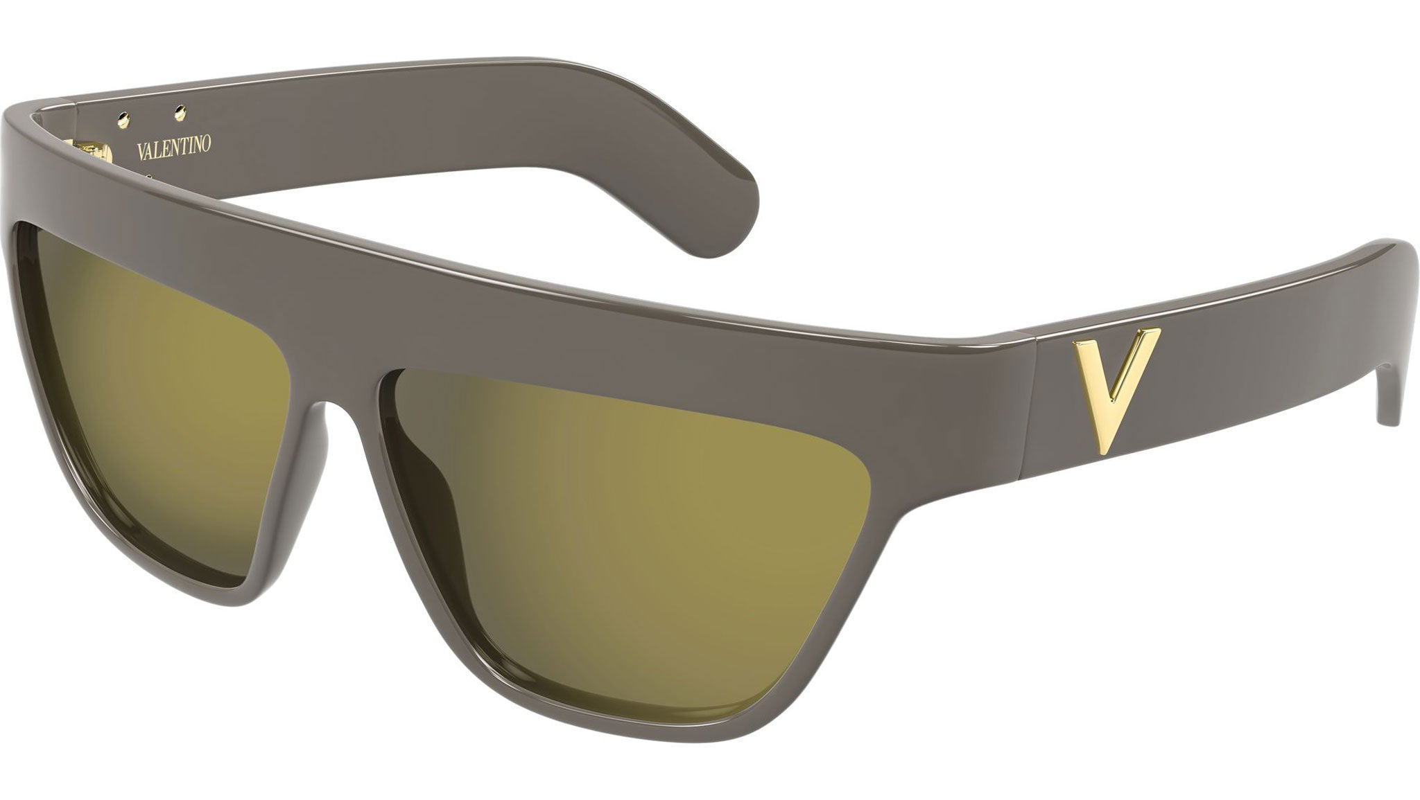 Valentino VG0068S Sunglasses 003 Brown Solid Brown / Flash Mirror