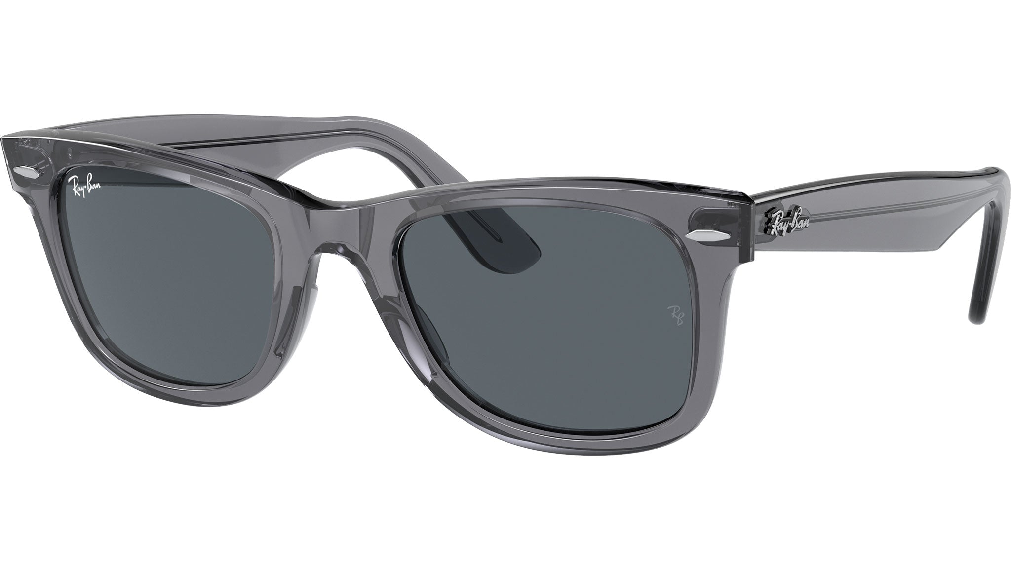 Ray-Ban Wayfarer Sunglasses RB2140 6773R5 Transparent Grey eye