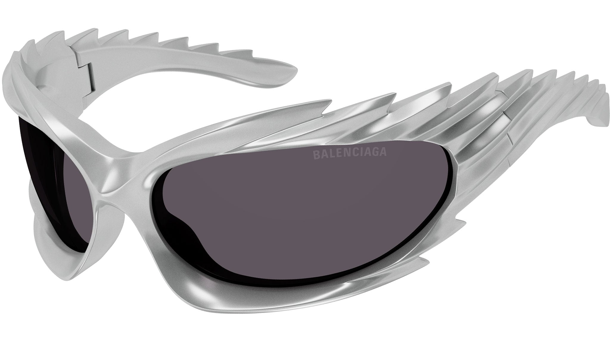 Balenciaga BB0255S 003 Silver Grey Sunglasses - eye-oo.com display picture 2