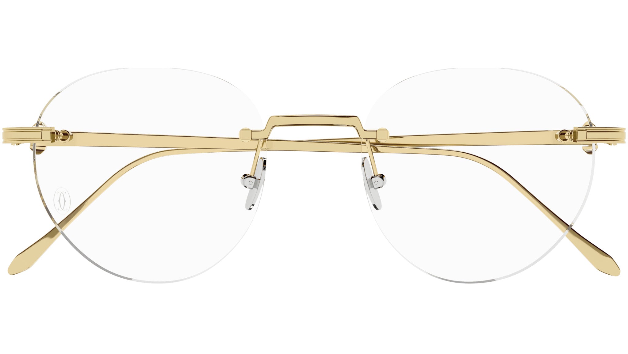 Cartier CT0342O 002 Shiny Gold Optical Frame - eye-oo.com