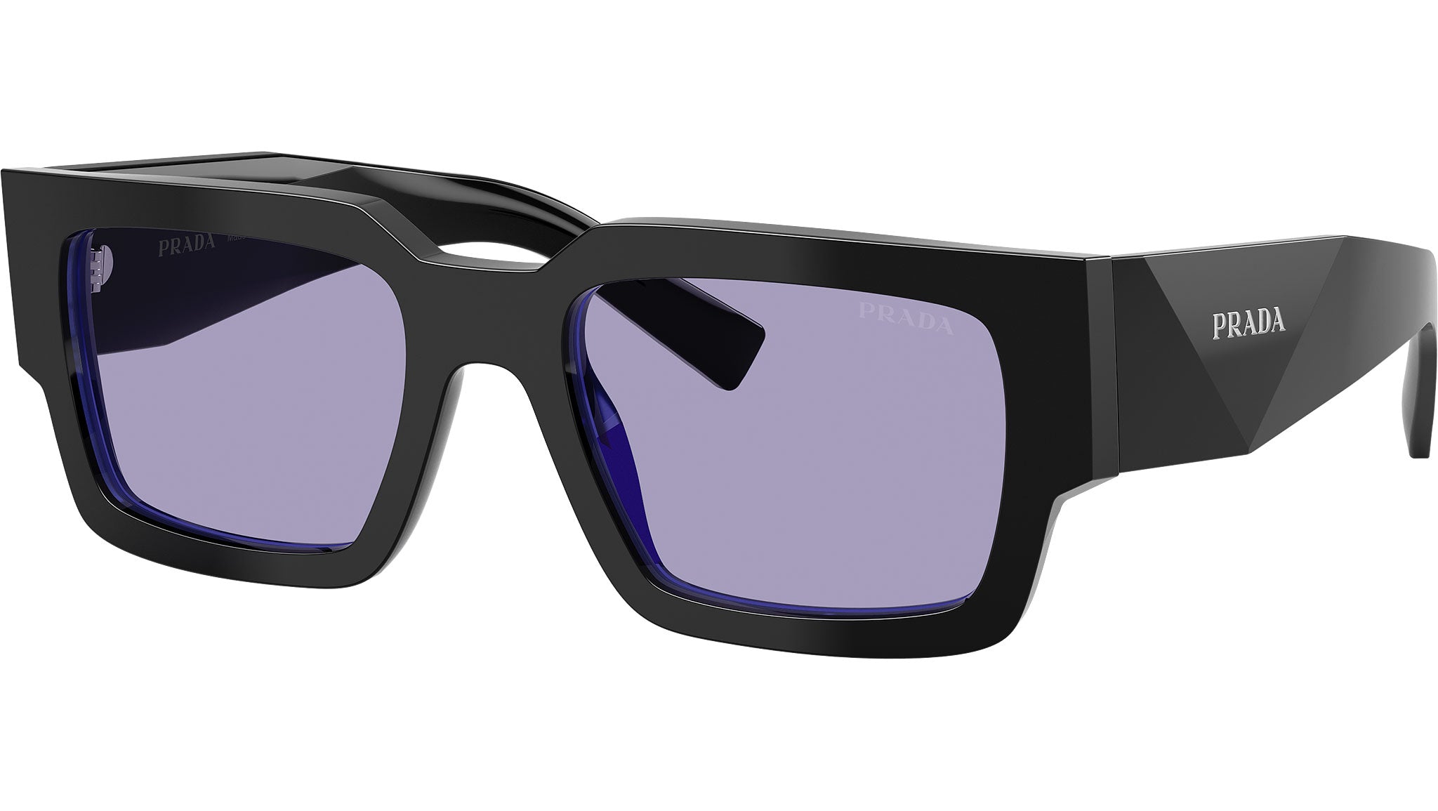 PR B17S Prada Sunglasses 16K01O Black / Purple - eye-oo.com