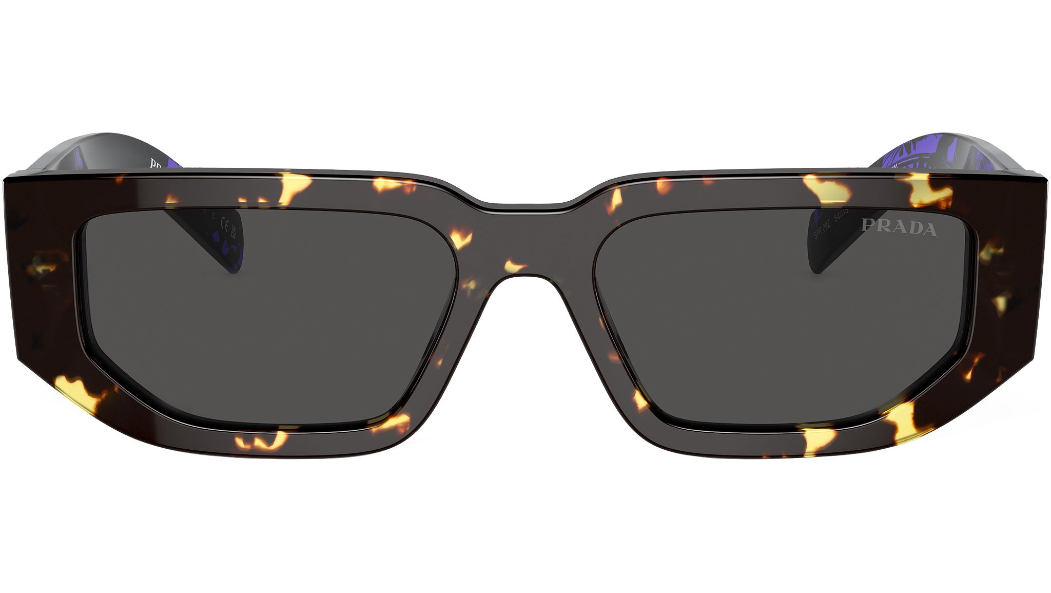 Prada PR 09ZS Sunglasses 16R5S0 Black Malt - eye-oo.com