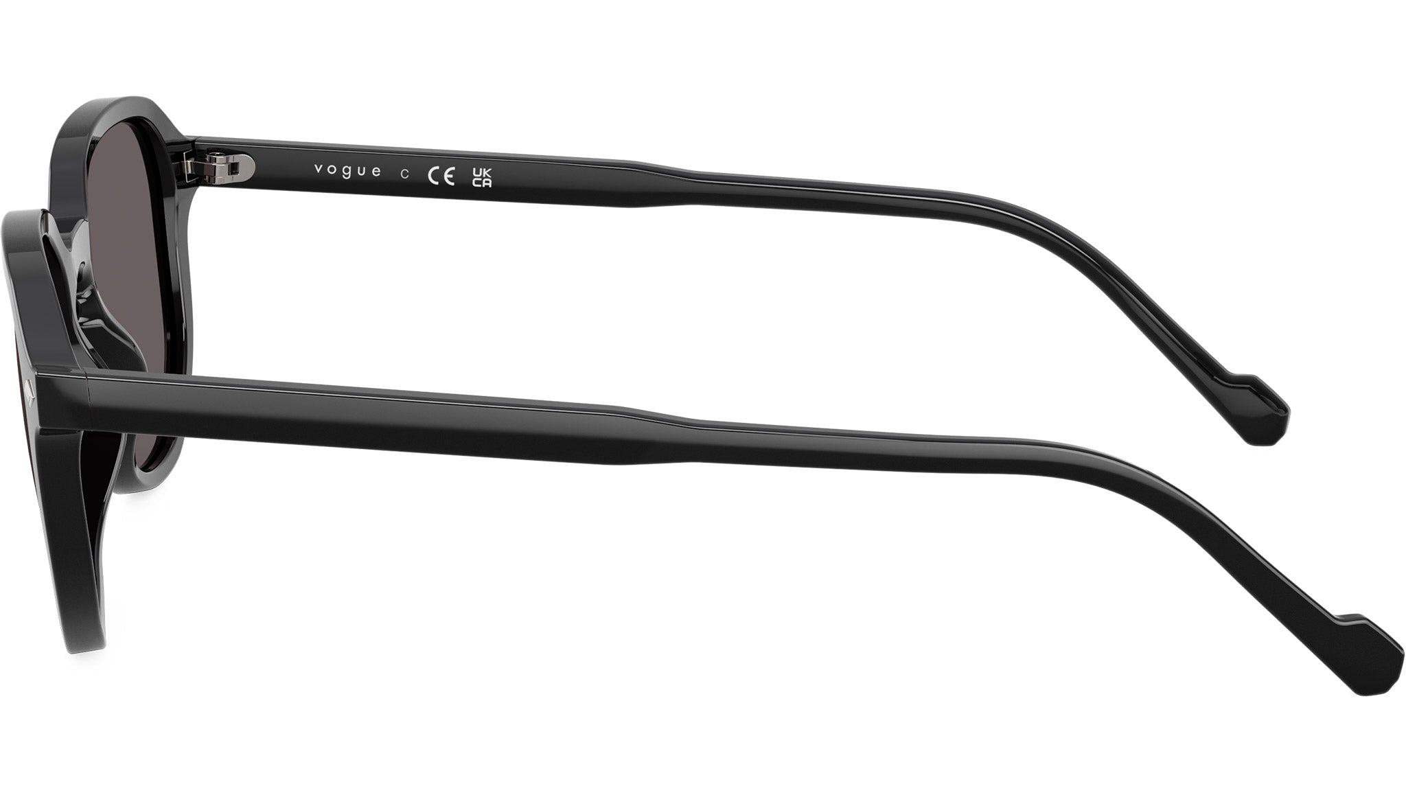 VOSブラックアンプル Vogue VO5707S Sunglasses W44/87 Black - eye-oo.com