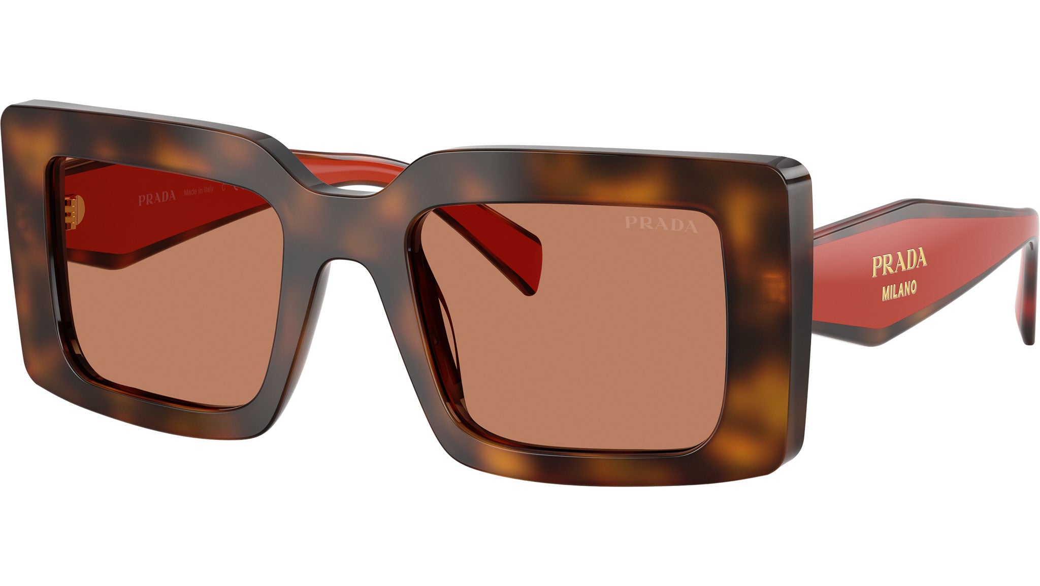 PR D01S Prada Sunglasses 01K90Q Juniper Tortoise Cotto - eye-oo.com