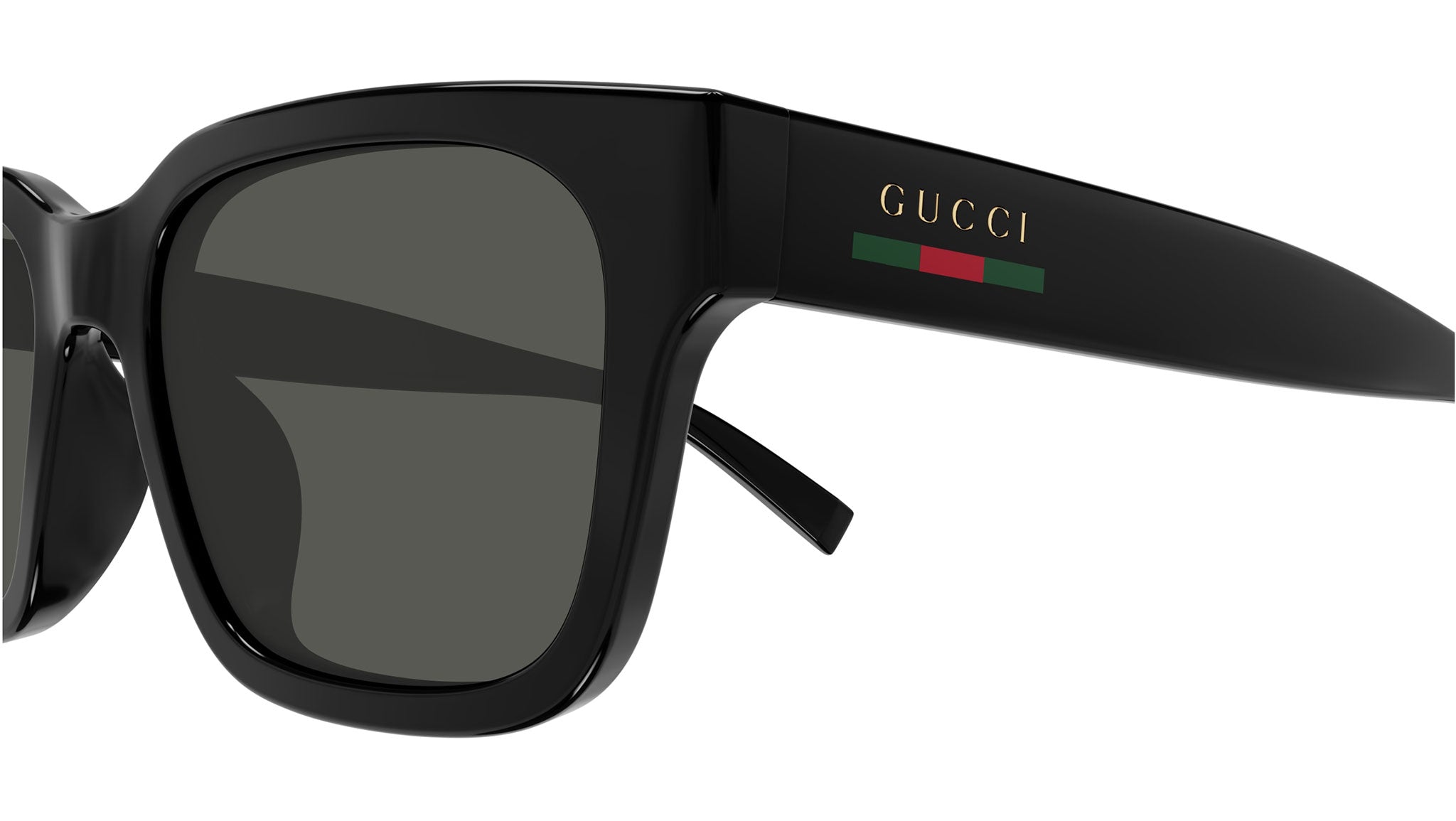 Gucci GG1857S 001 Rectangular Sunglasses Black