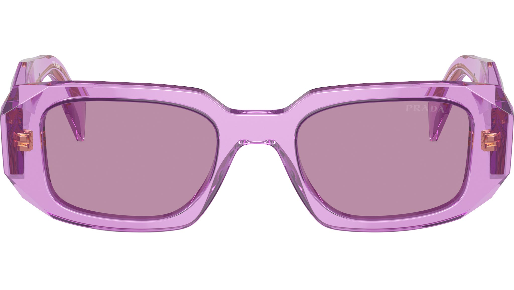 PR 17WS Prada Sunglasses 13R07Q Transparent Amethyst