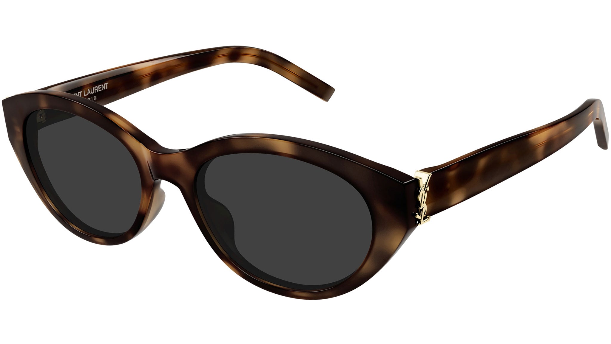 Saint Laurent SL M148 003 Oval Sunglasses Havana - eye-oo.com