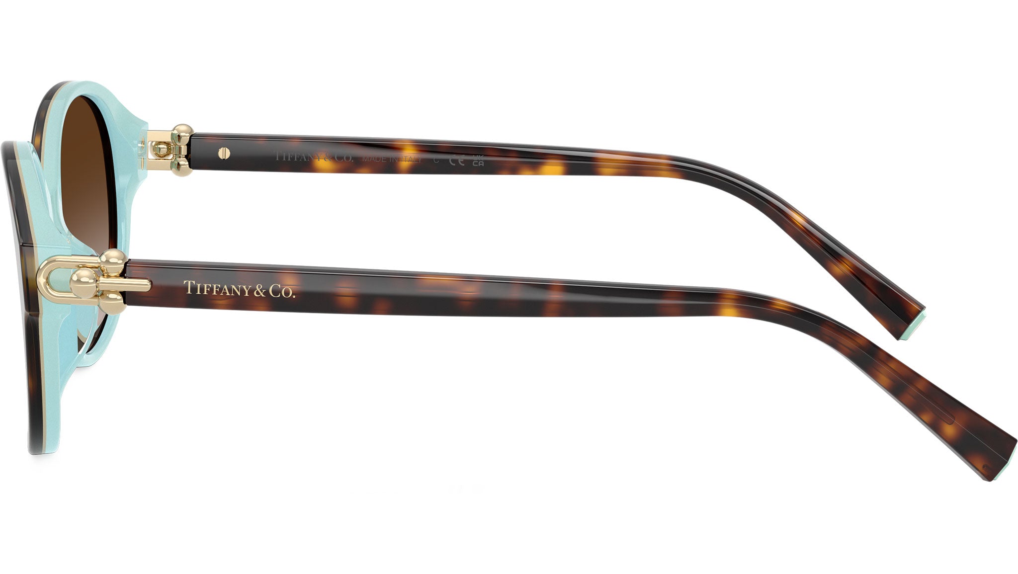 TF4263D Tiffany Sunglasses 81343B Havana on Tiffany Blue - eye-oo.com