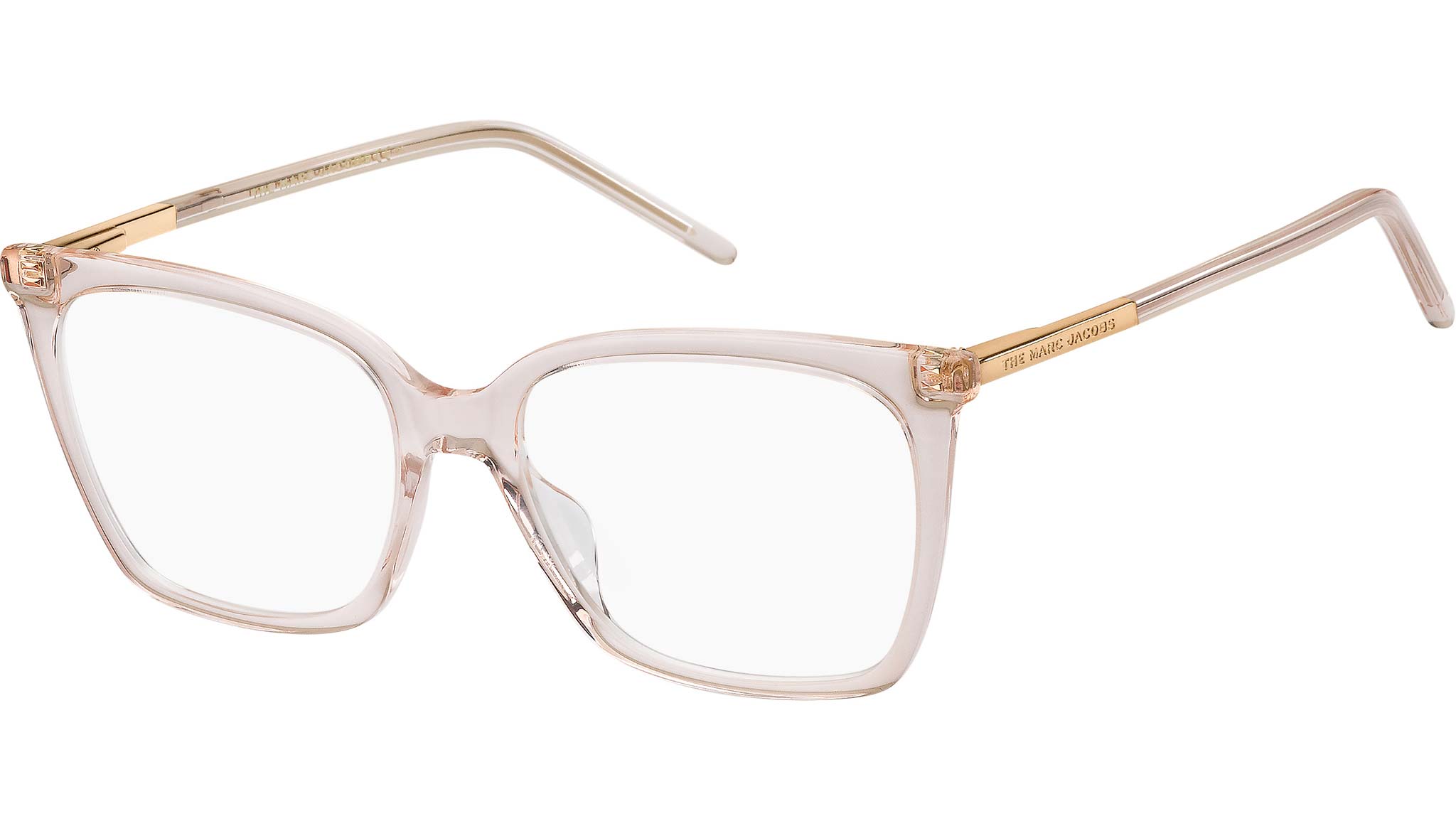 Marc Jacobs Eyeglass Frames Transparent Peach MARC 510 733 Rectangular with Case Marc Jacobs Women main image 4