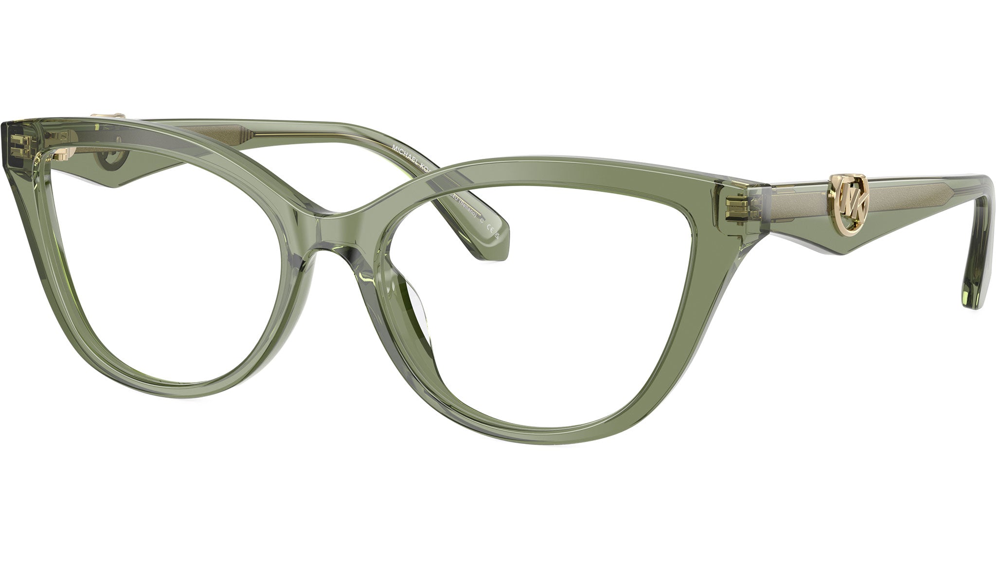 0MK4164U Michael Kors Glasses 3961 Green Transparent - eye  display picture 3
