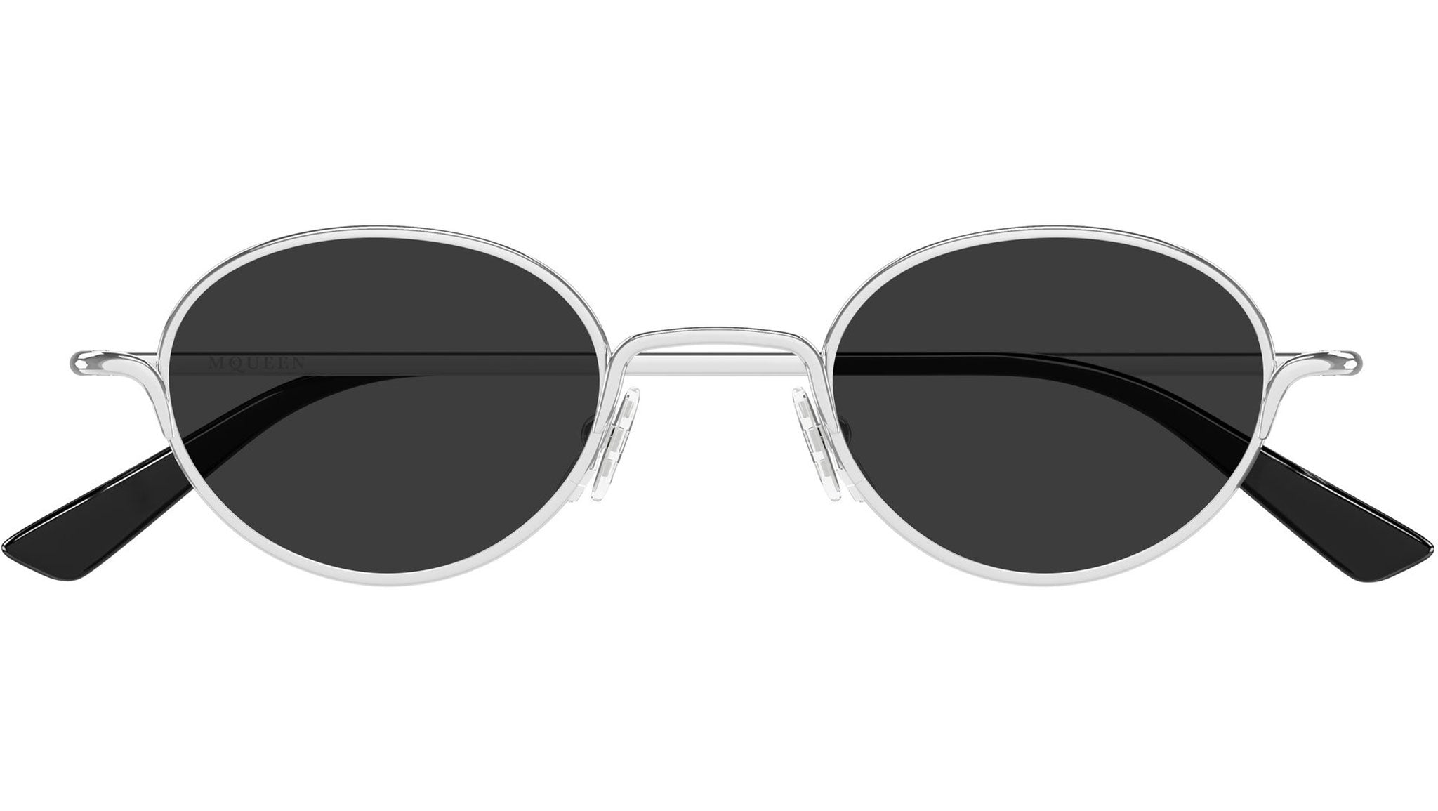 Alexander McQueen AM0562S Sunglasses 001 Silver Grey - eye-oo.com