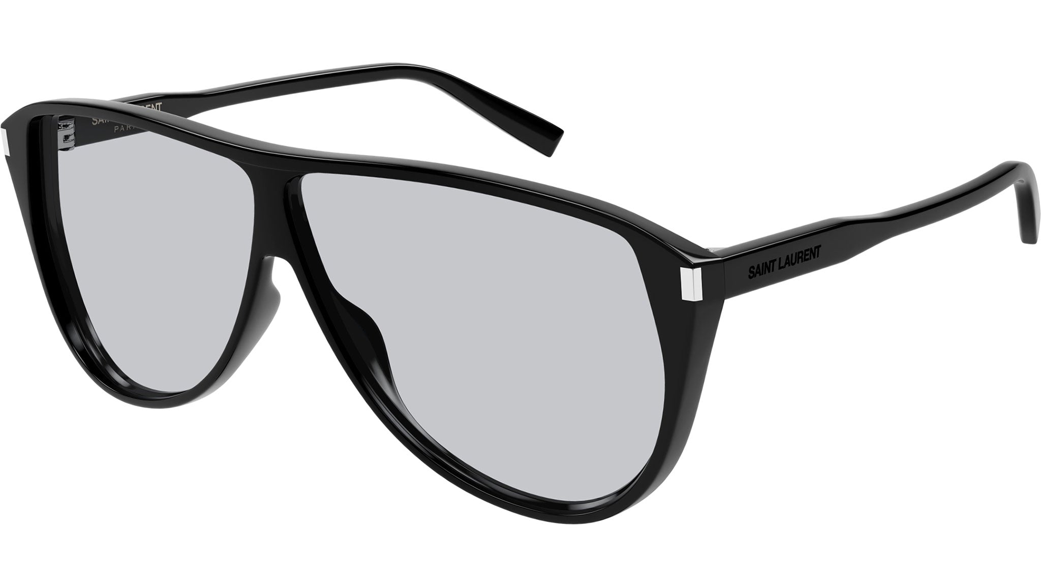 SL 731 GASPAR Saint Laurent Sunglasses 001 Shiny Black - eye-oo.com