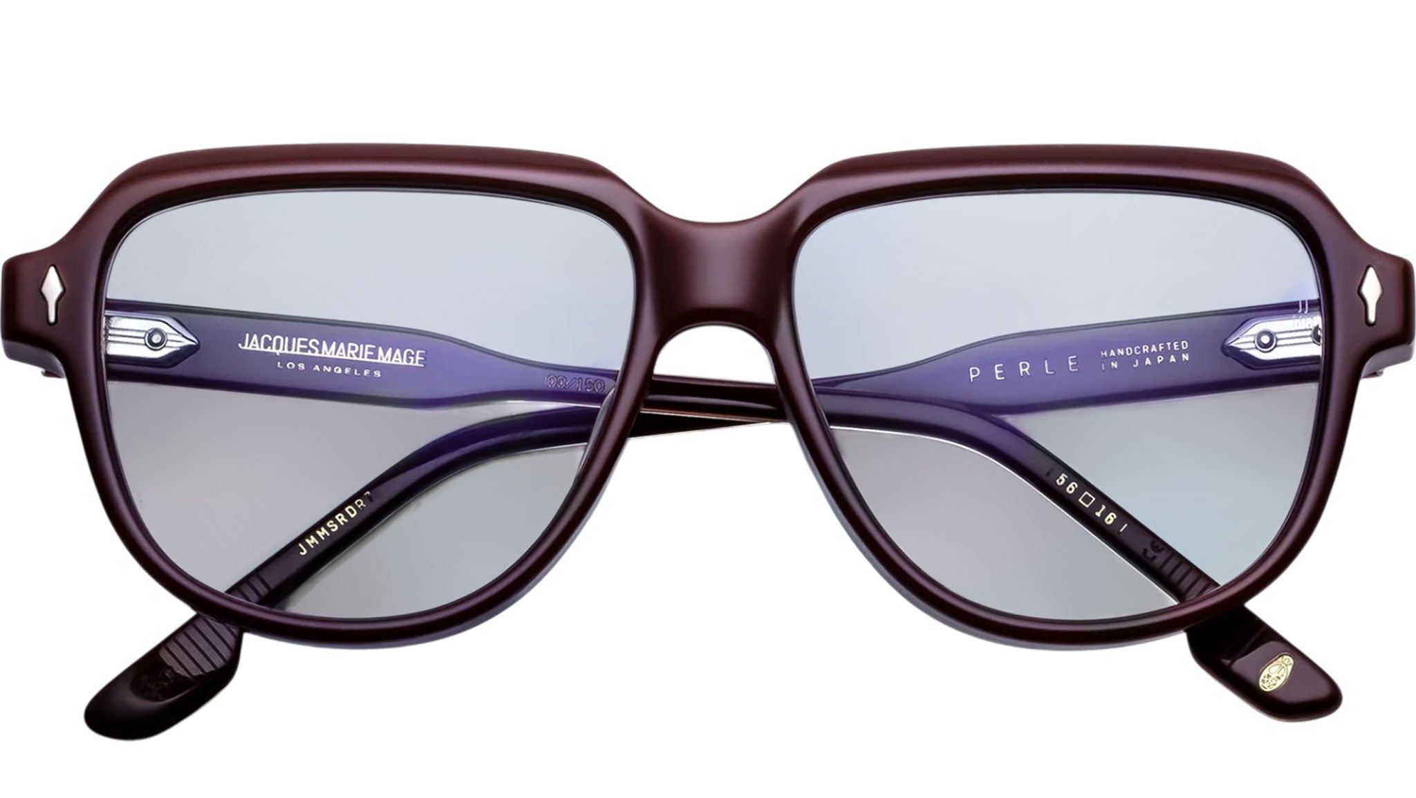 Jacques Marie Mage Perle Bordeaux Empire RX Optical Frame JMMSRDRX
