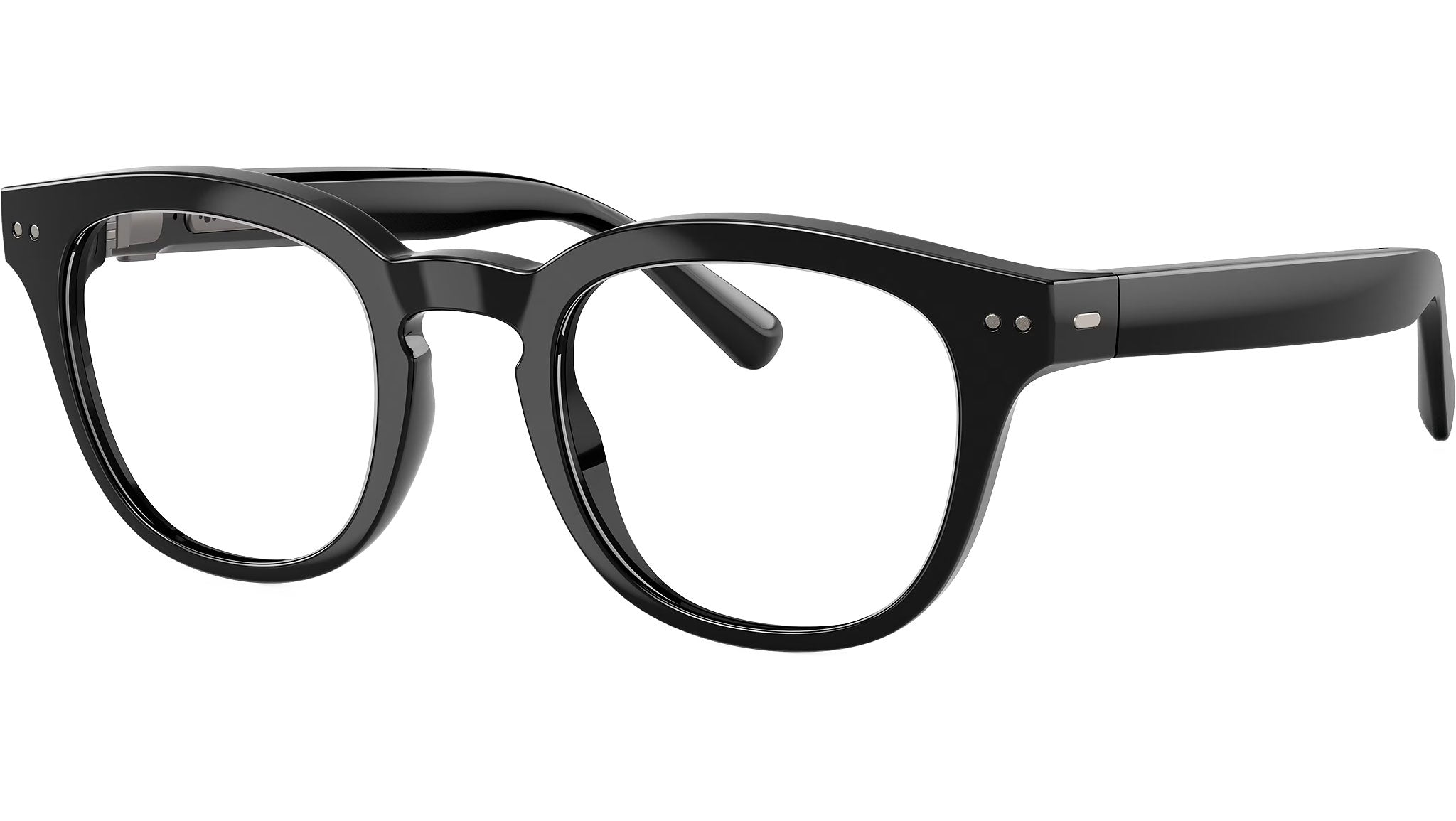 Nuance Audio Panthos 48 Hearing Glasses 04 Shiny Black AW5002