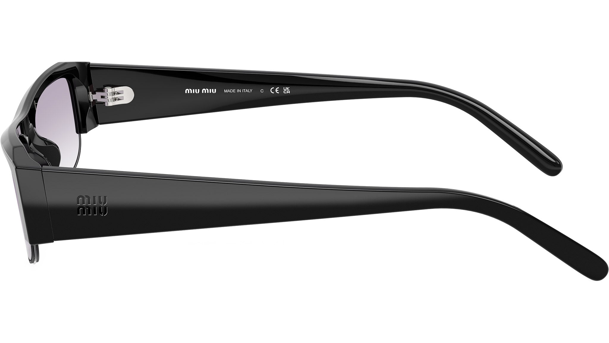 Miu Miu MUB07S Sunglasses 16K04O Black - eye-oo.com