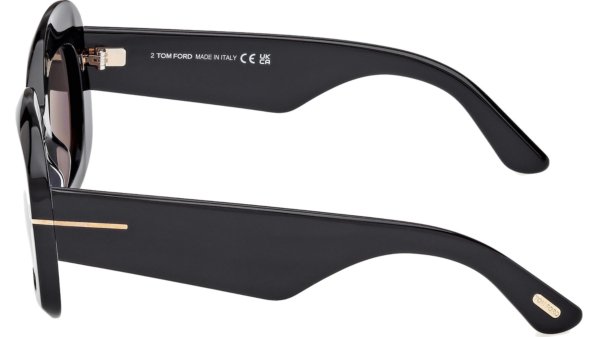 Tom Ford Carmen-02 Sunglasses FT1219 01A Shiny Black - eye-oo.com