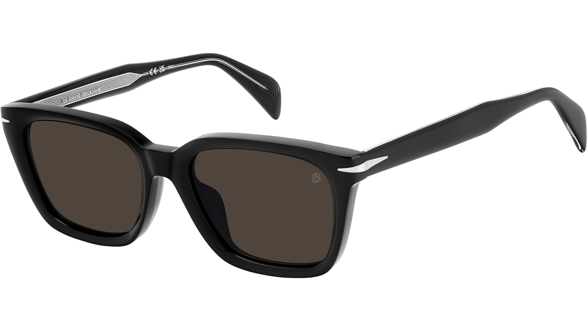 GOHEM ブラック ラウンドサングラス David Beckham DB 7135/F/S 807 IR Sunglasses Black - eye-oo.com