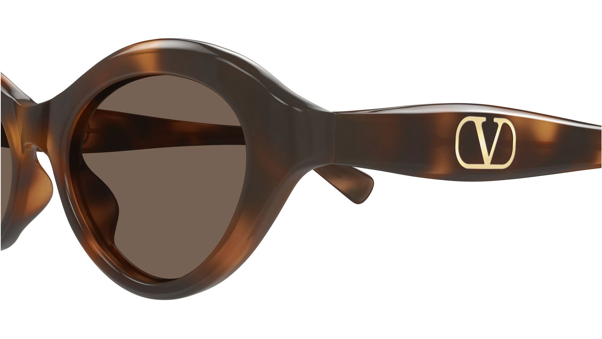 Valentino VG0008S Sunglasses 002 Havana Brown Cat Eye - eye-oo.com