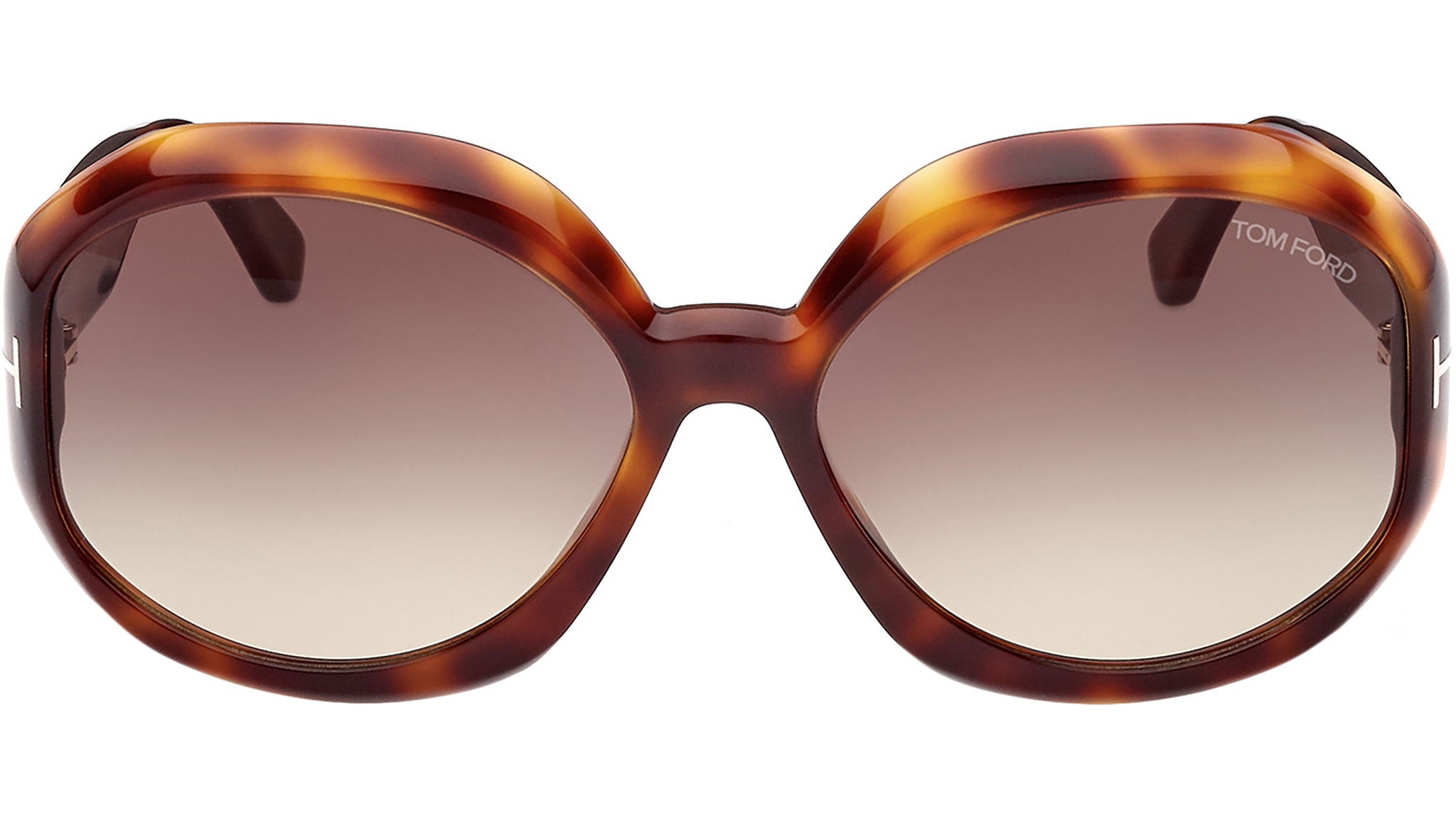 Tom Ford Georgia-02 FT1011 52B Round Sunglasses - Havana/Brown Tom Ford Georgia-02 FT1011 52B - Sunglasses for Woman  main image 2