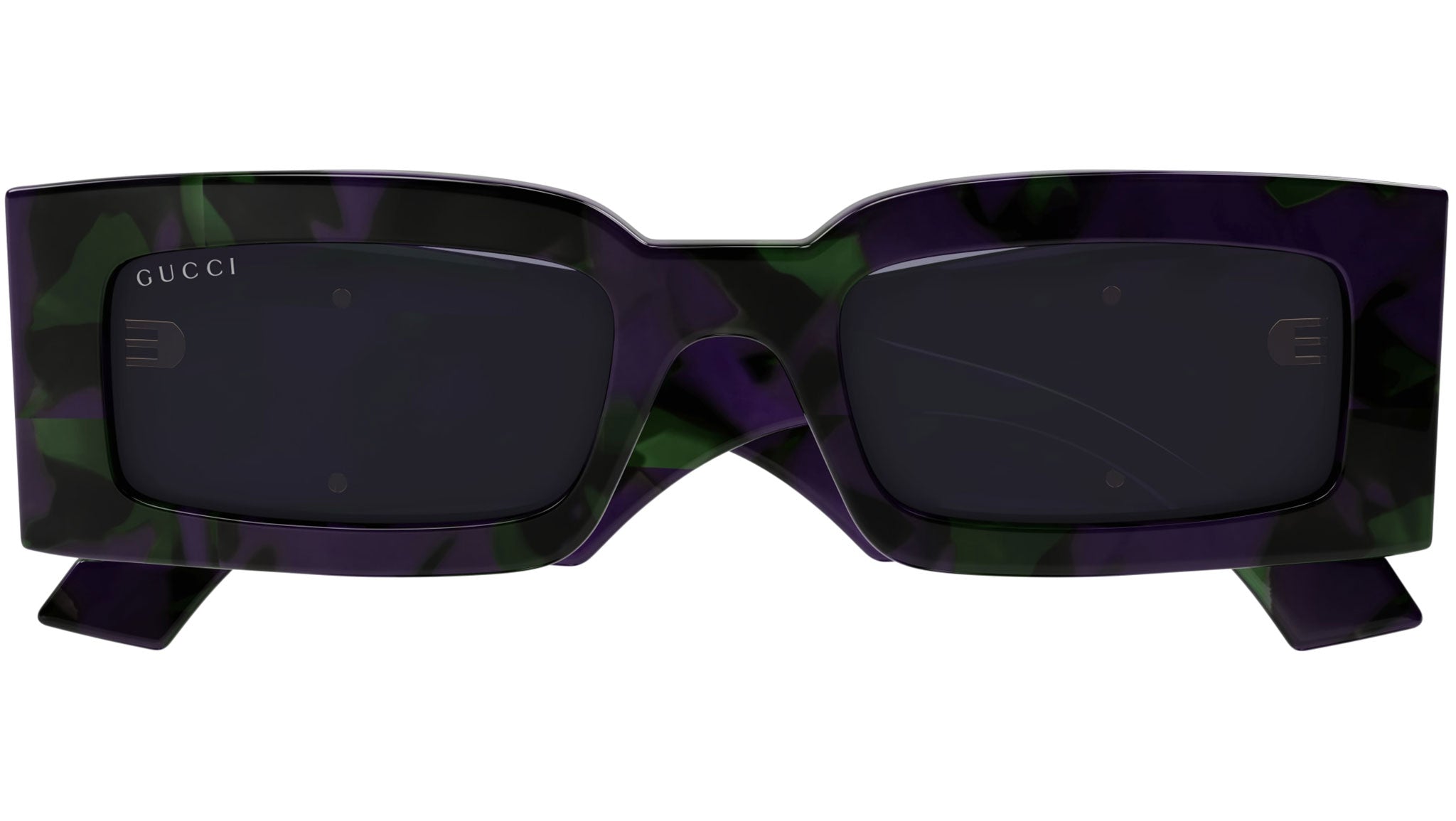 Gucci GG1425S 003 Havana Grey Rectangular Sunglasses - eye 