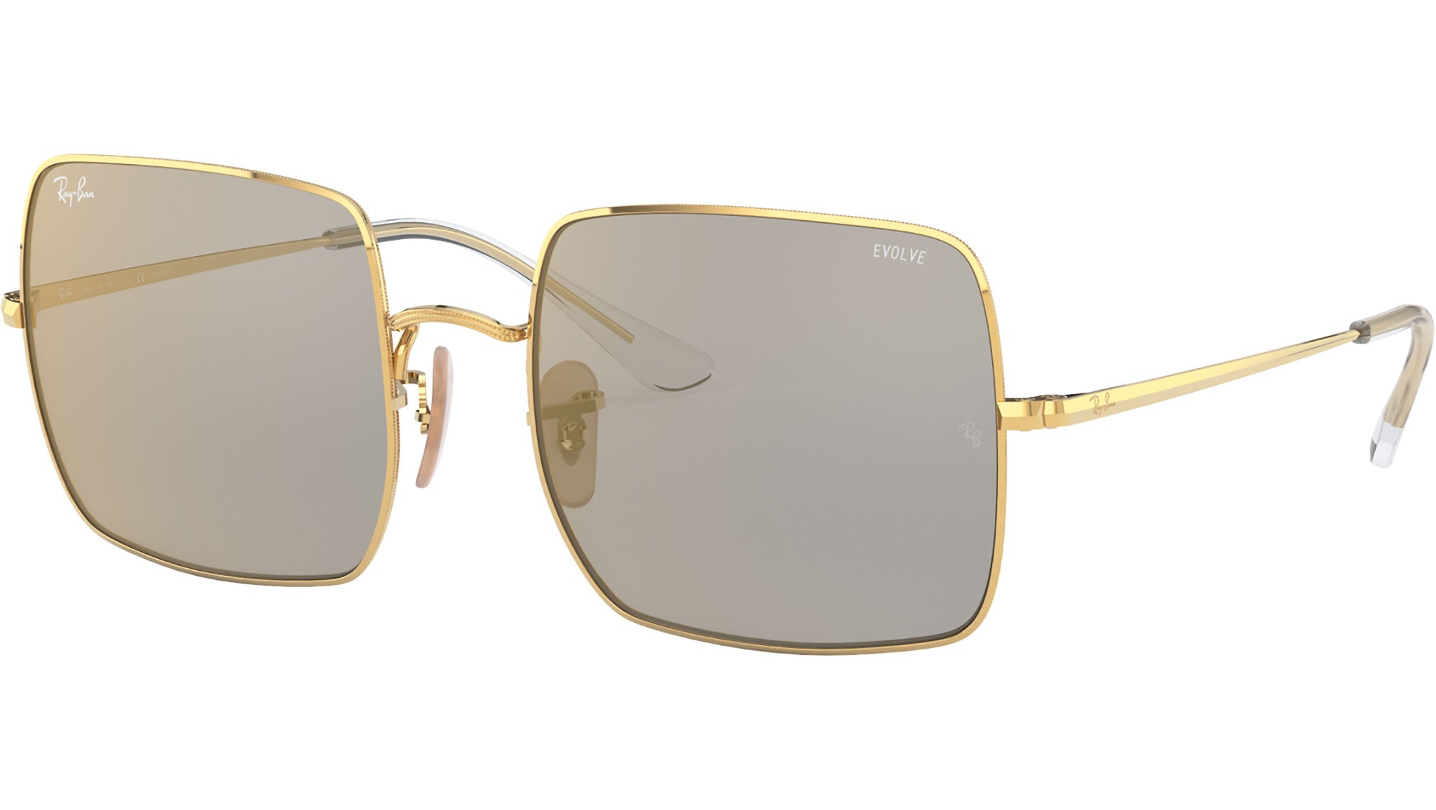 Ray-Ban Square RB1971 001/B3 Gold Sunglasses - Main Image