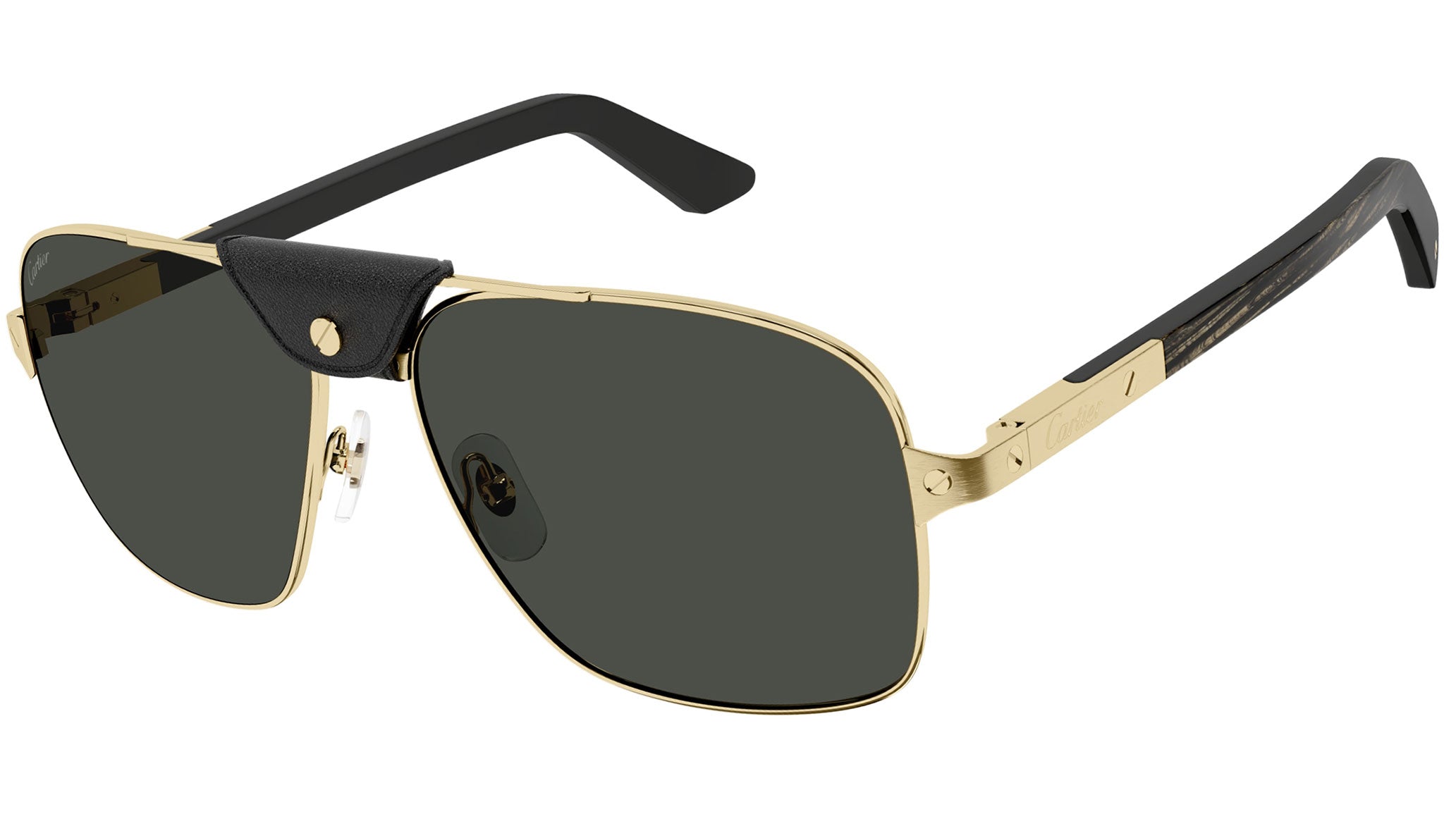 Cartier Sanots unisex sunglasses. New in box. Gold Cartier Santos de Cartier Square Sunglasses - Gold  main image 2