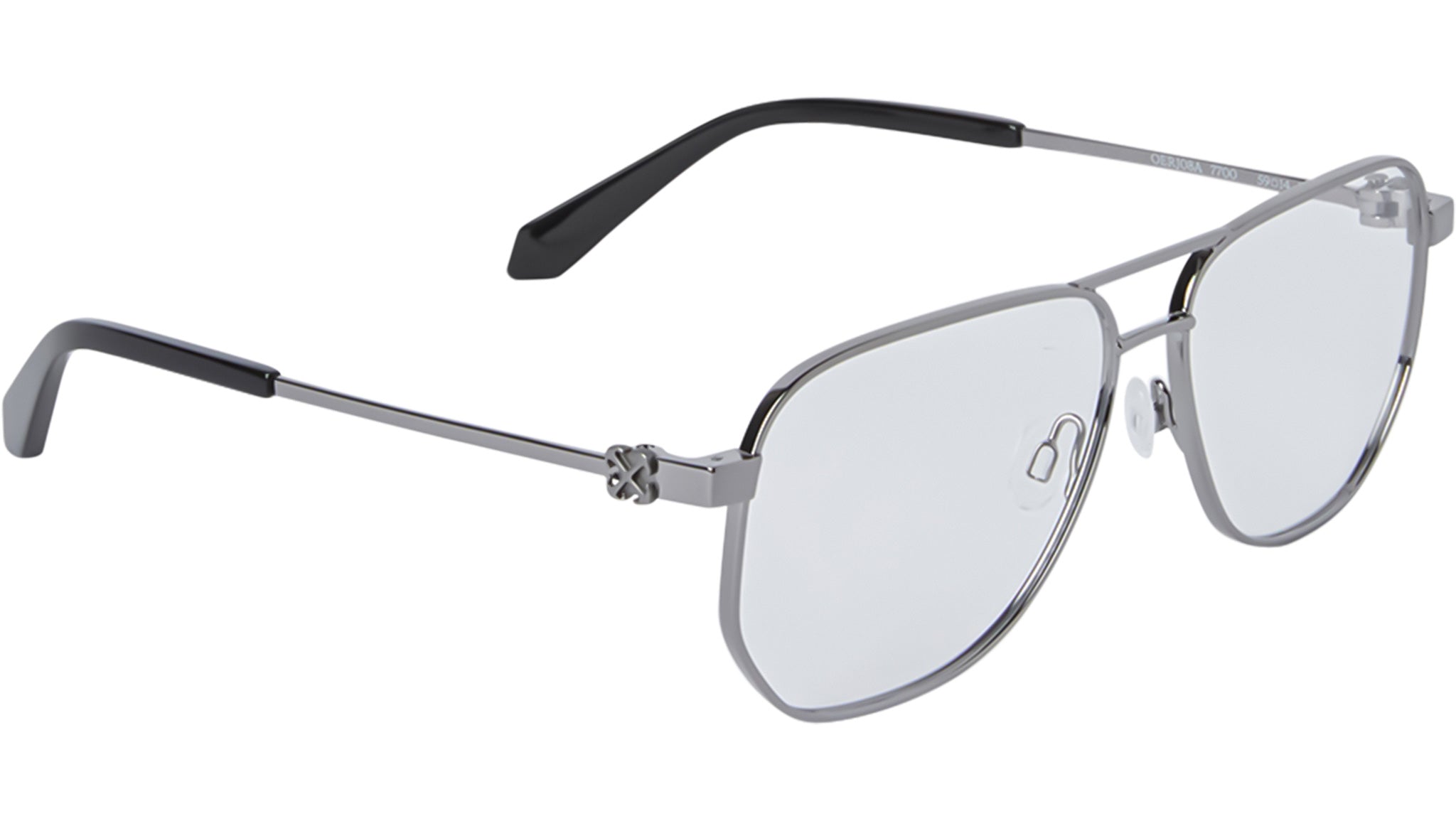 Off-White OW6017770057 Eyeglasses Gun Black Metal Off-White Clip On Sunglasses 1007 Black - eye-oo.com main image 4