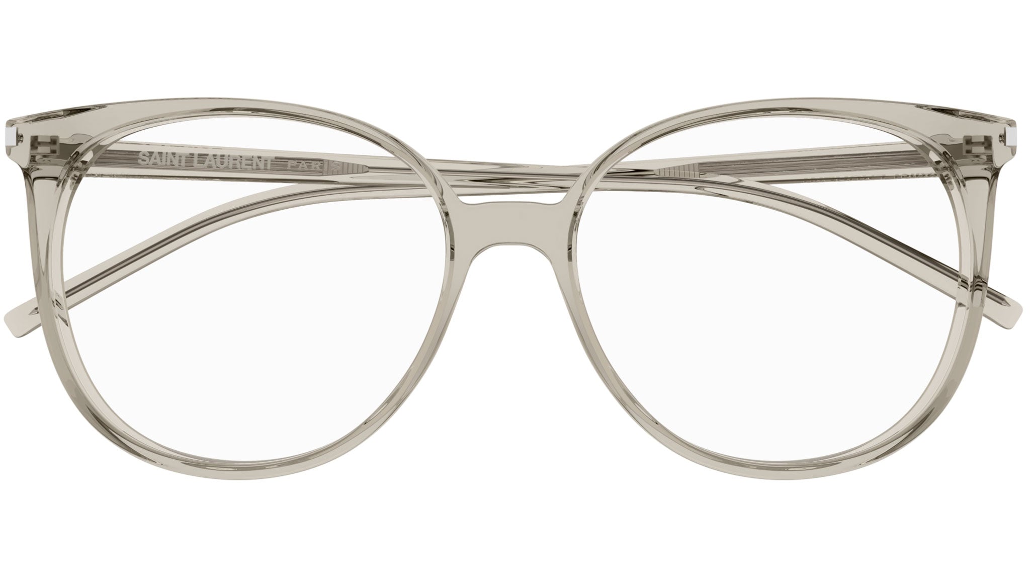 Saint Laurent SL 39 010 Transparent Beige Glasses - eye-oo.com