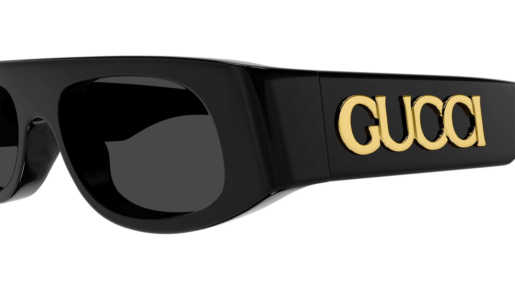 Gucci GG1771S 001 Black Grey Geometric Sunglasses - eye-oo.com