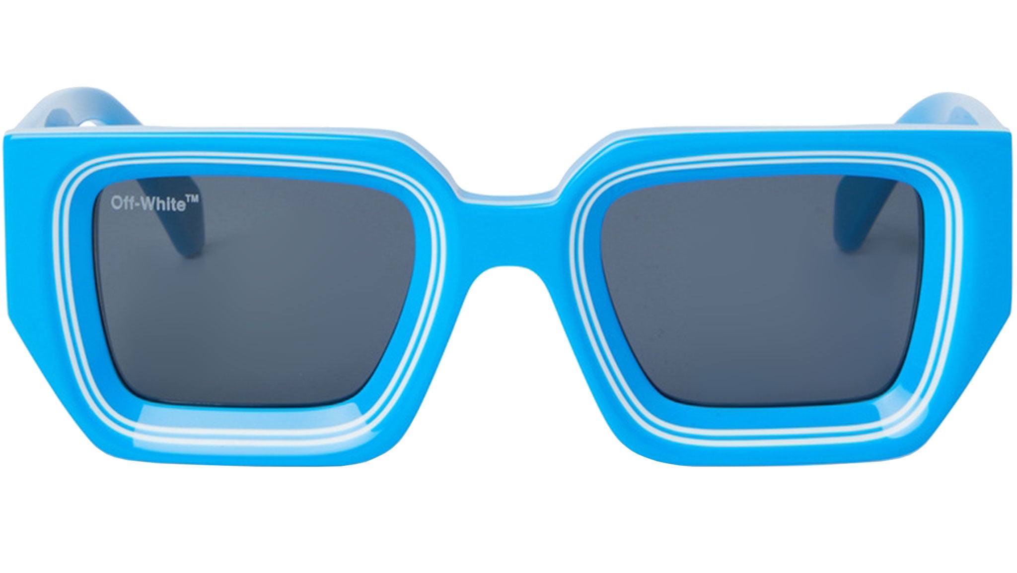 NEW OFF-WHITE SUNGLASSES BLUE UNISEX EYEWEAR OFF-WHITE OERI048 FRANCISCO 4507 Men main image 4