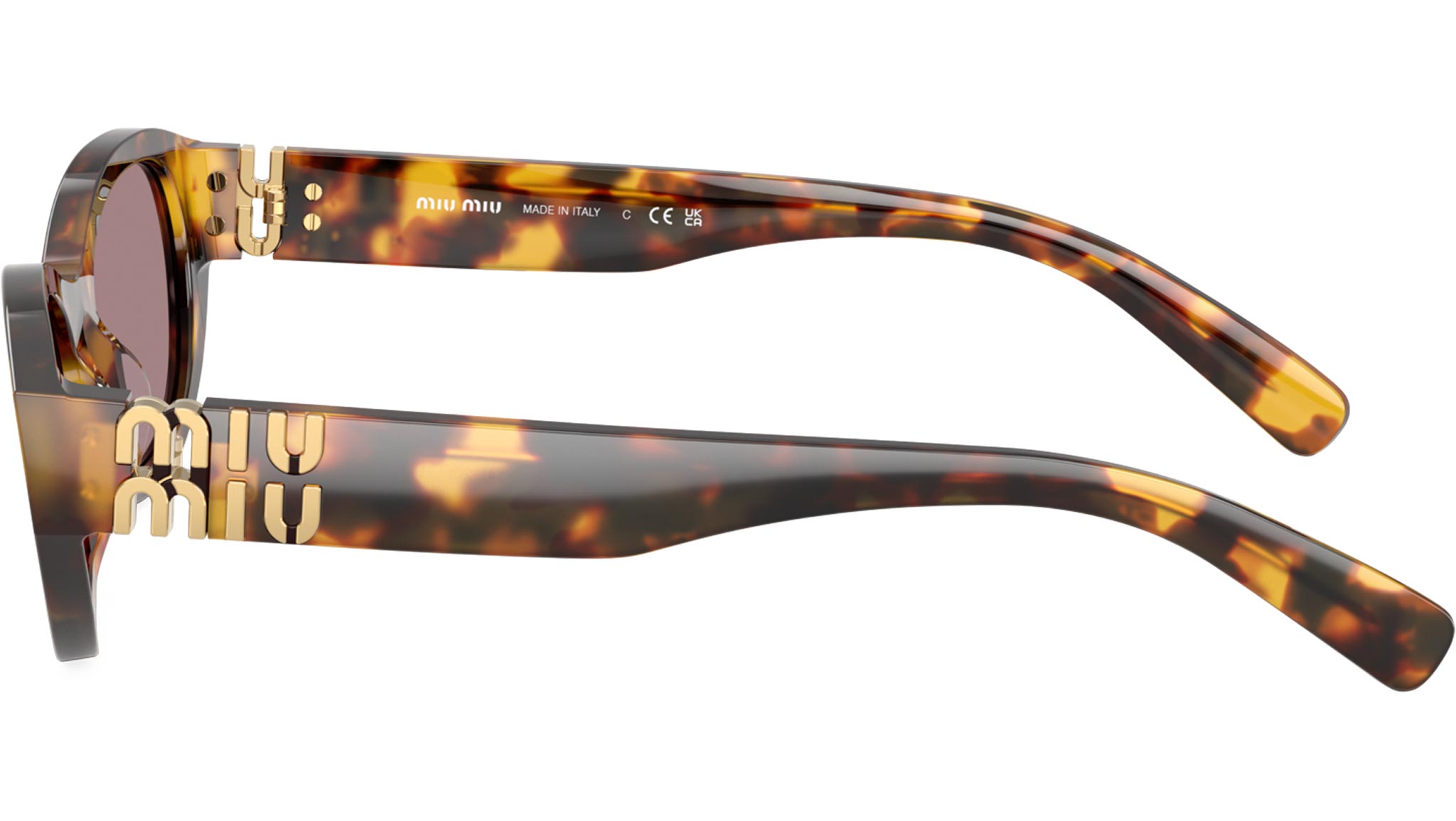 MU A03S Miu Miu Sunglasses 14L20I Honey Havana - eye-oo.com