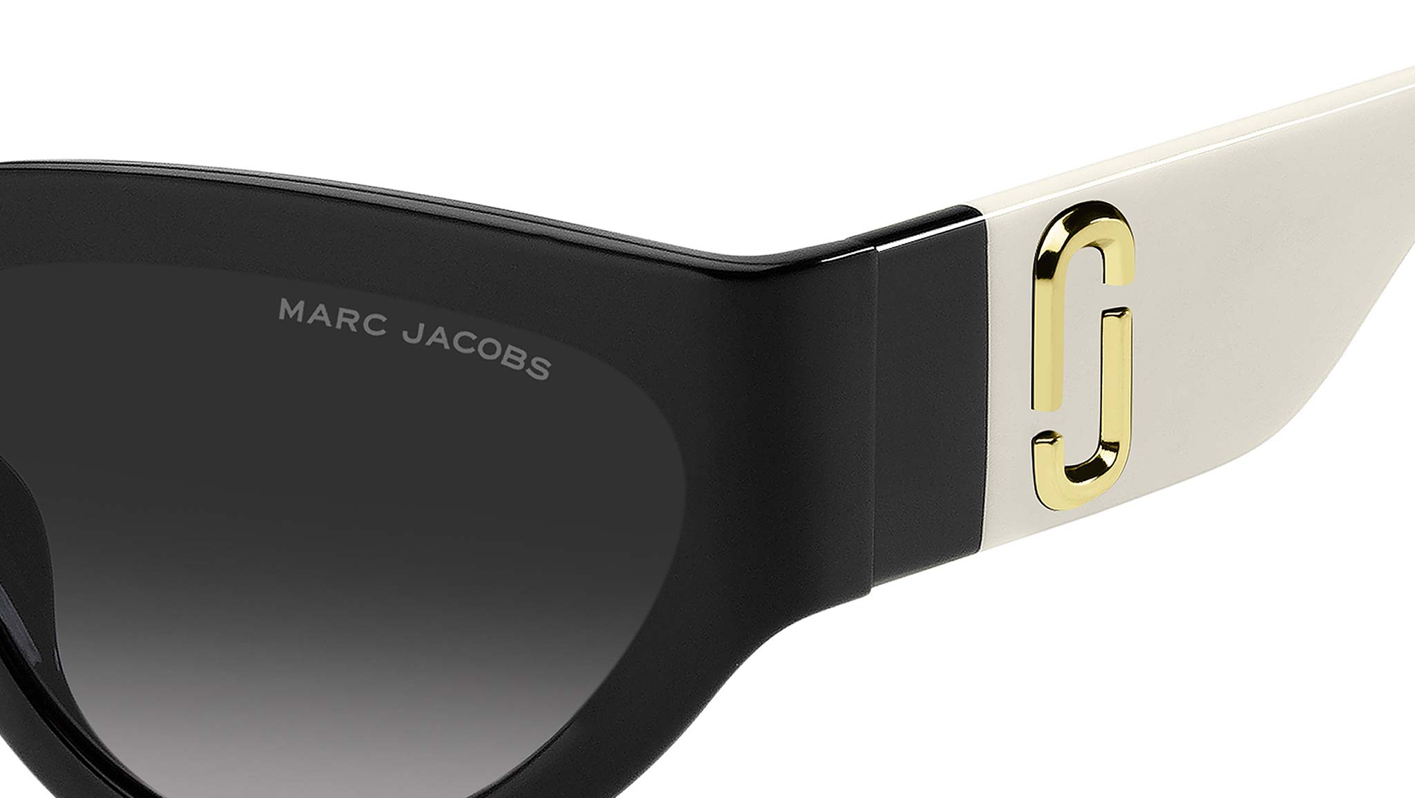 Marc Jacobs MARC 645/S 80S 9O Sunglasses Black White - eye-oo.com