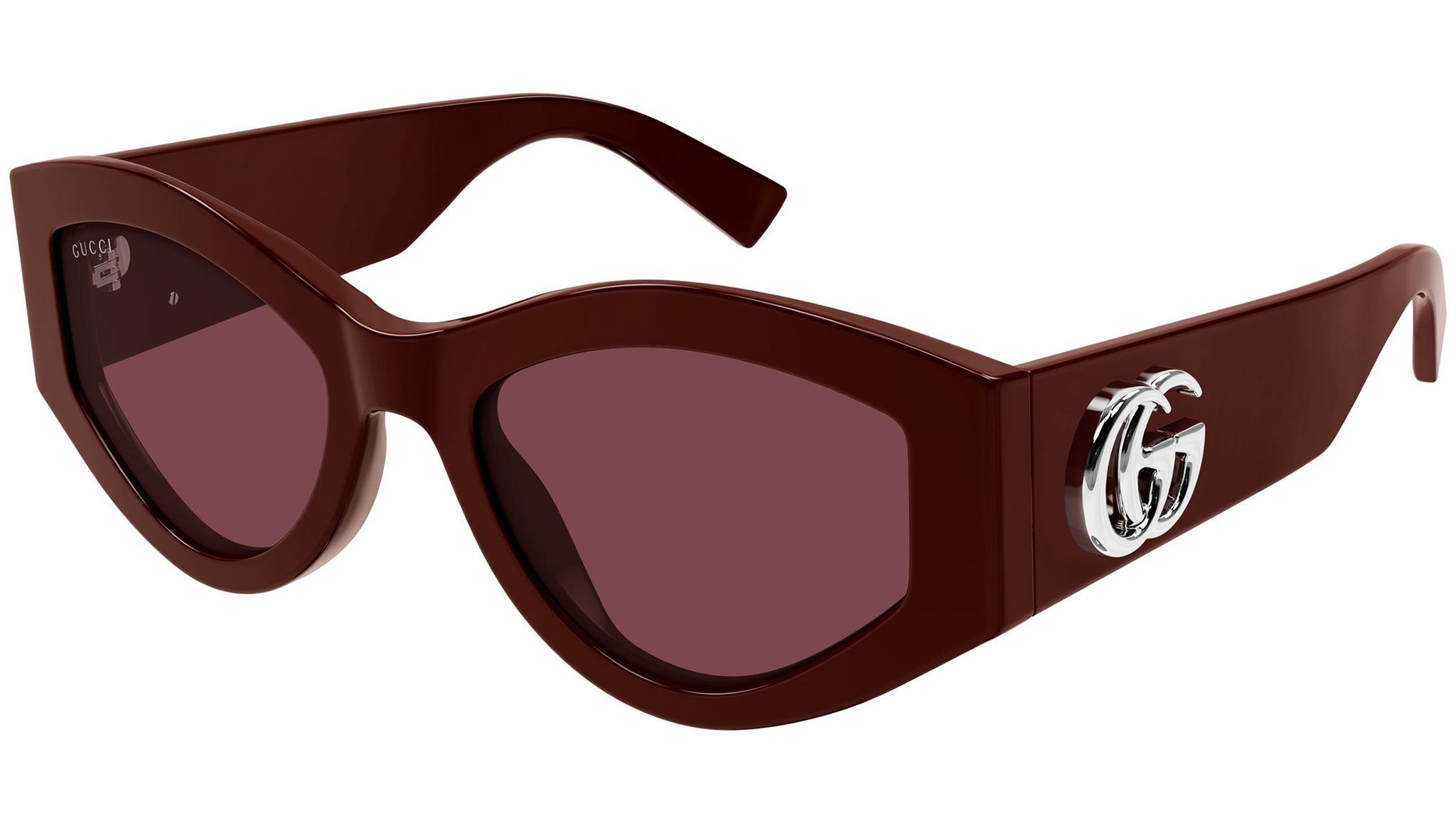 Gucci GG1951S 003 Burgundy Geometric Sunglasses - eye-oo.com display picture 2