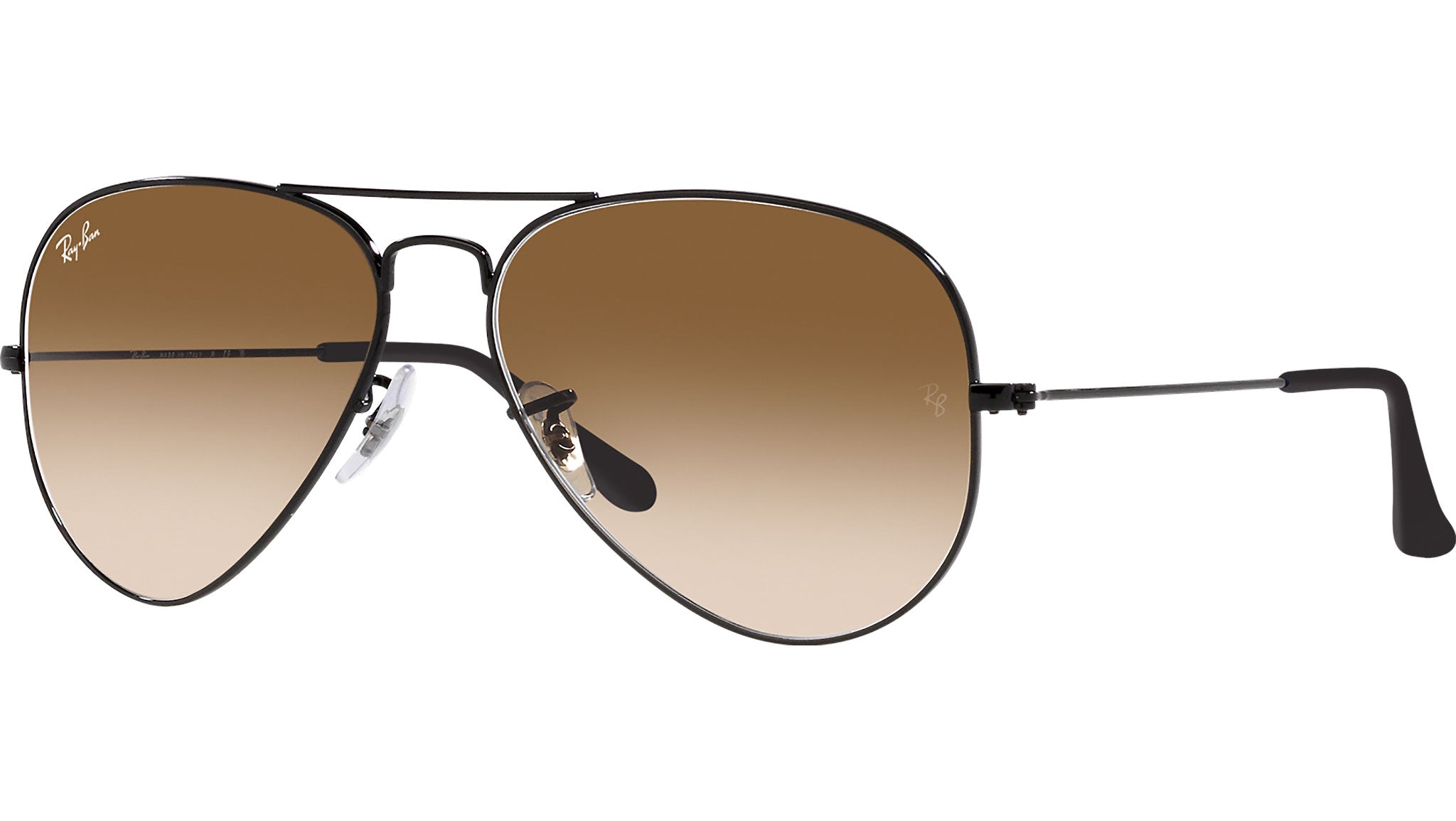 Ray-Ban RB 3025 58•14 Aviator Style Unisex Sunglasses Ray-Ban Aviator Classic M (55 - 14) with Green lenses and  main image 2