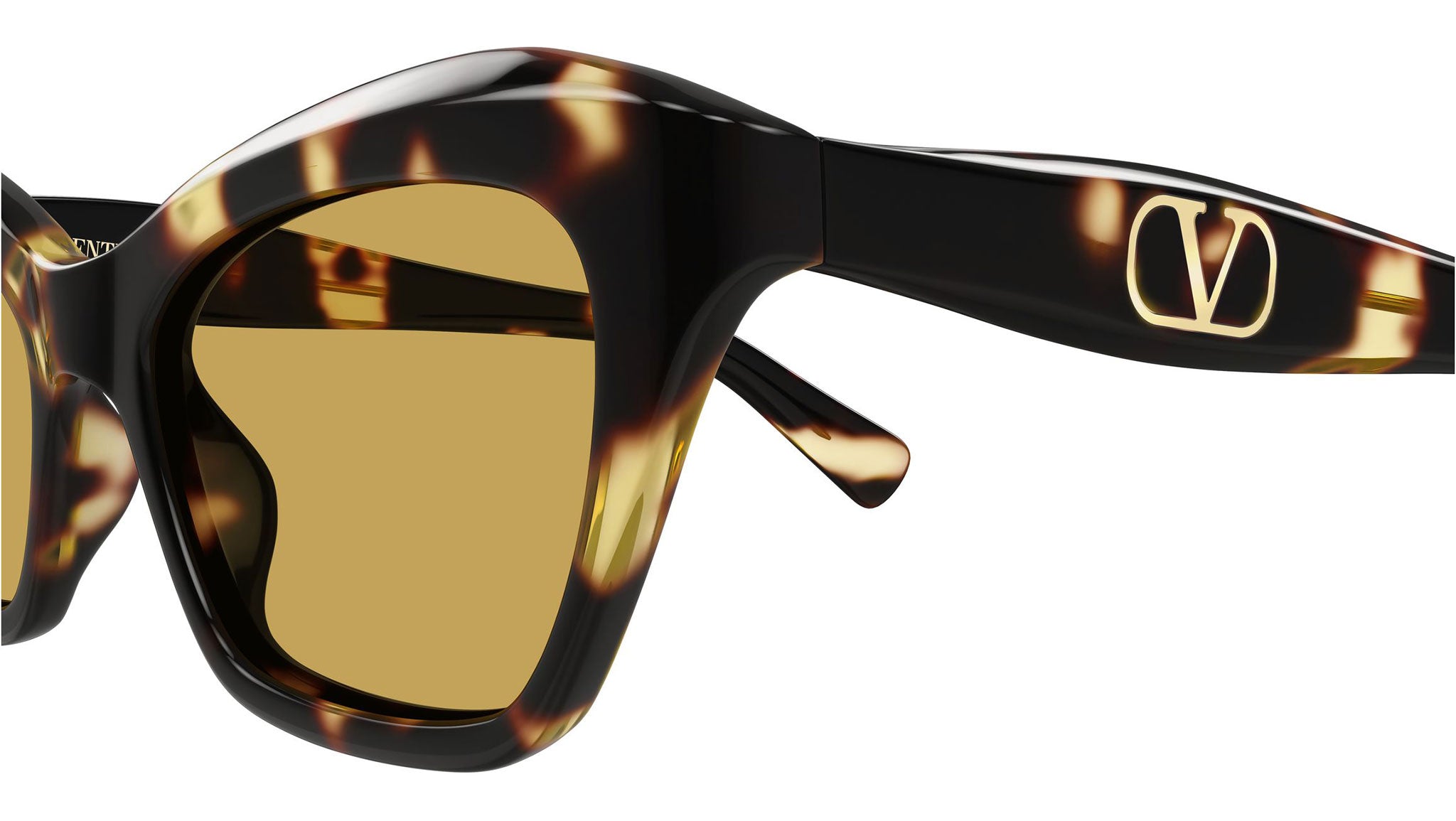 Valentino VG0009S Sunglasses 002 Havana Nicotine Cat Eye - eye-oo.com