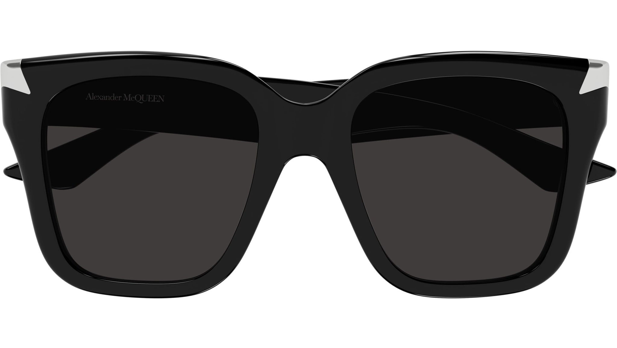 Alexander McQueen AM0440S 001 Sunglasses Shiny Black - eye-oo.com