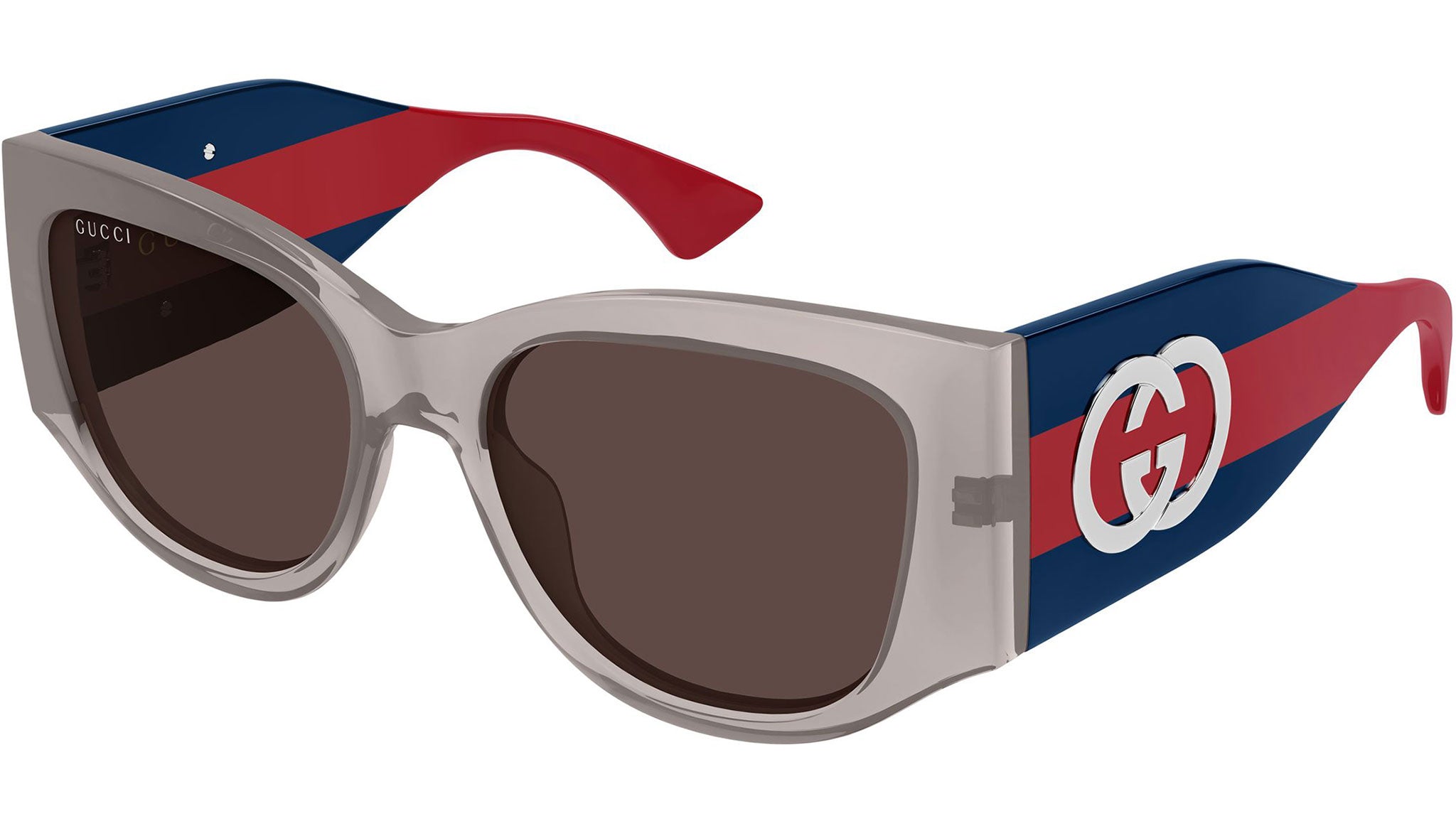 Gucci GG2115S 005 Grey Brown Sunglasses - eye-oo.com
