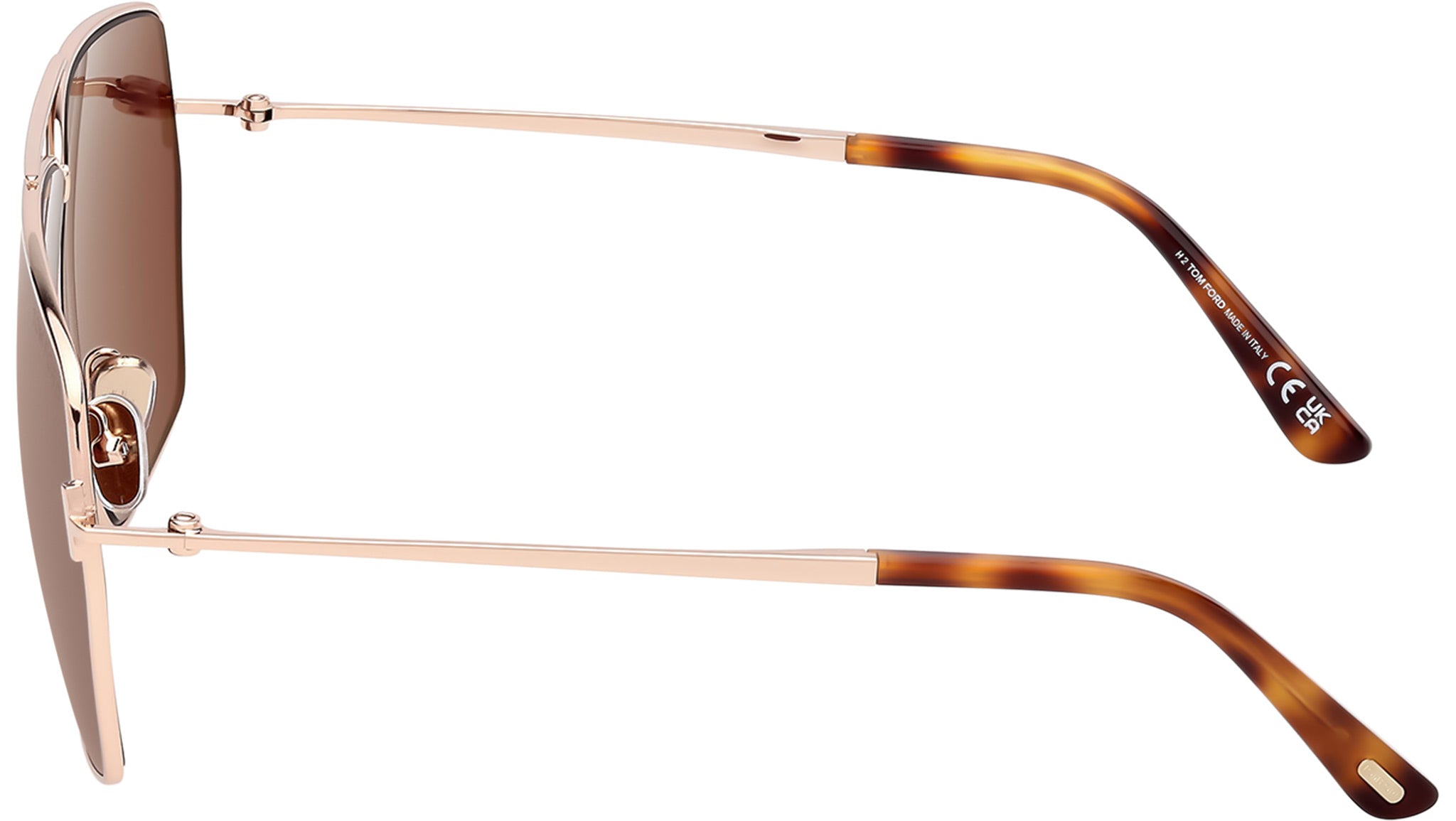 Tom Ford Stella Sunglasses FT1185 28E Shiny Rose Gold - eye  display picture 1