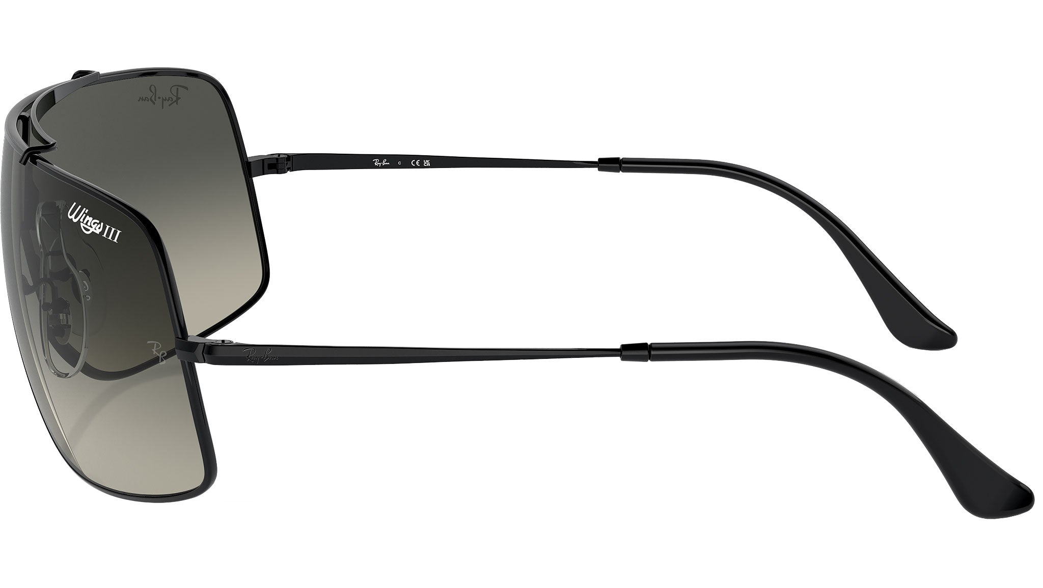 シ*ー様 Rayban サングラスまとめ　Wingsなど　おまけRaybanケー Ray-Ban Wings Iii Sunglasses RB3897 002/11 Black - eye-oo.com