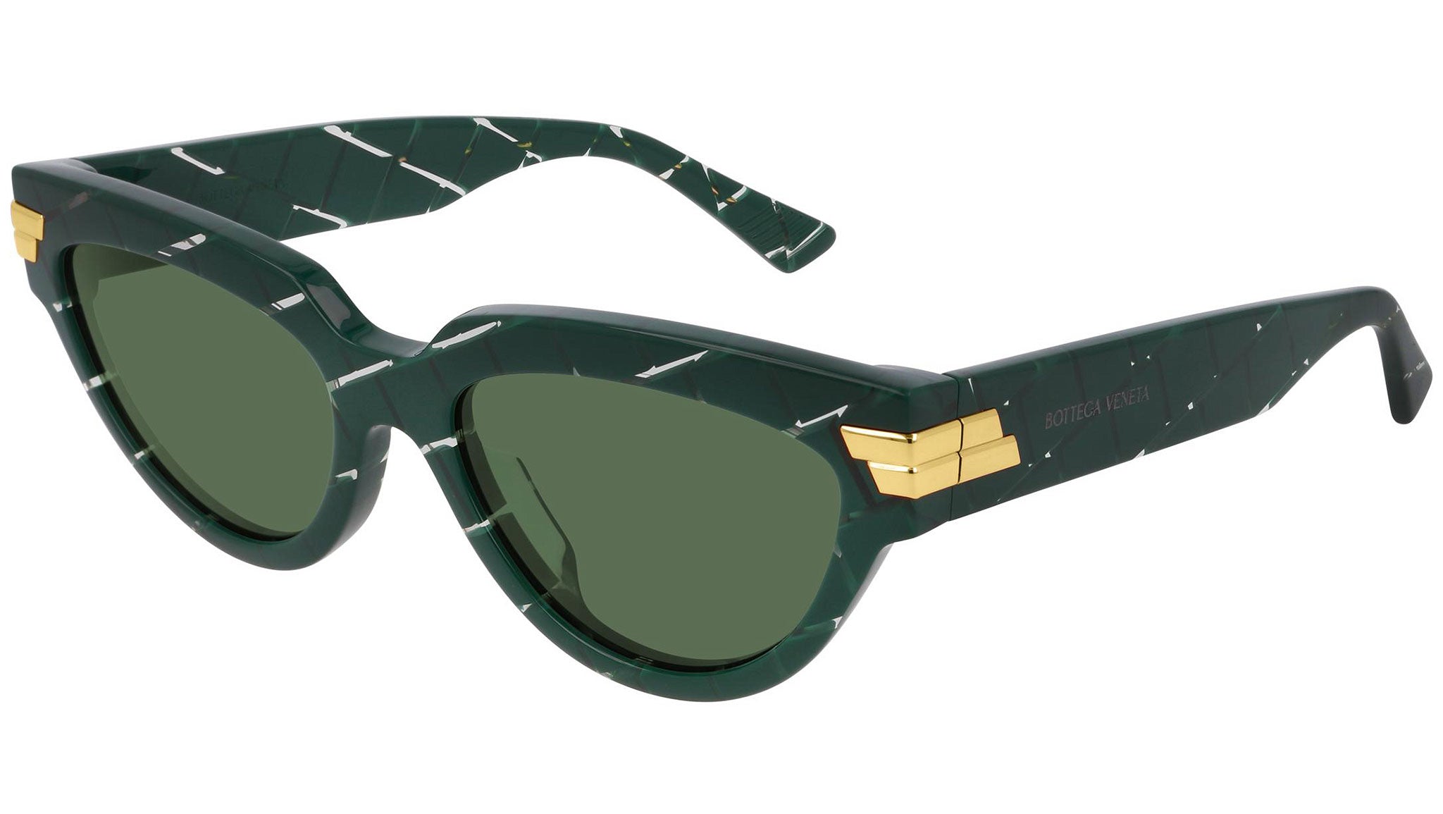 Bottega Veneta BV1035S 004 Crystal Green Sunglasses - eye-oo.com display picture 2