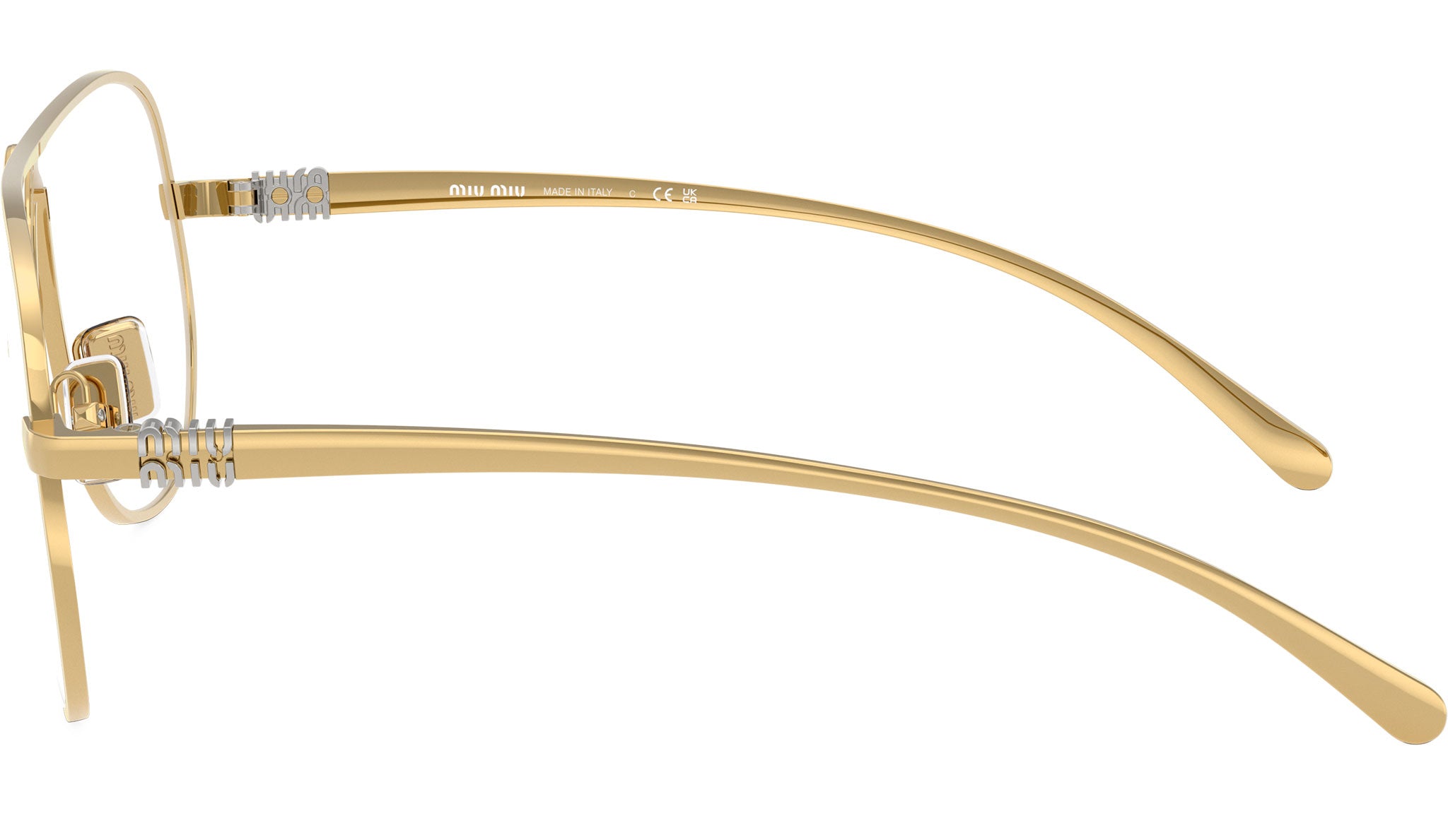 Miu Miu MUA56S Sunglasses 5AK08N Gold - eye-oo.com