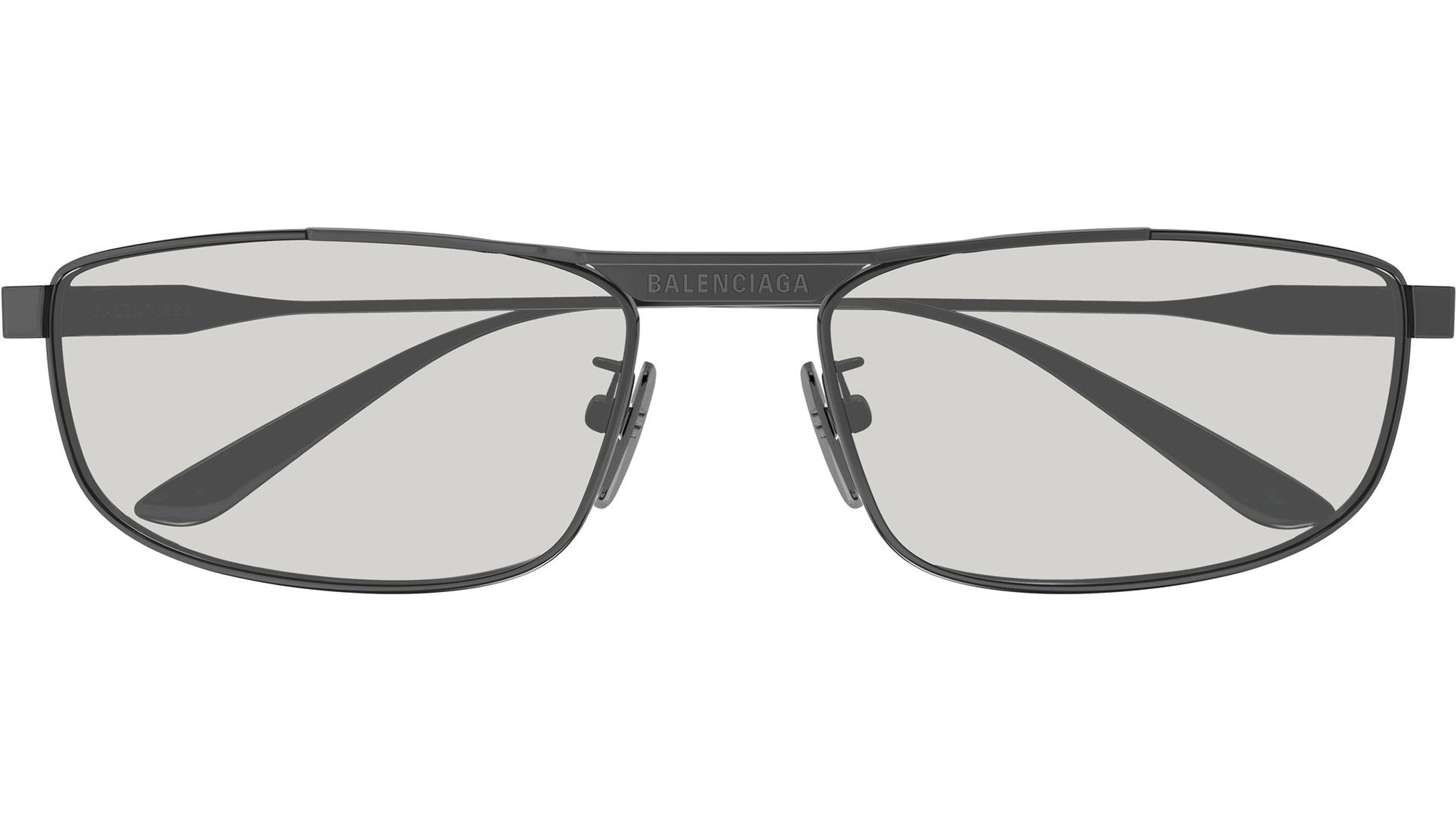 BB0451S Balenciaga Rectangular Sunglasses 006 Grey - eye-oo.com