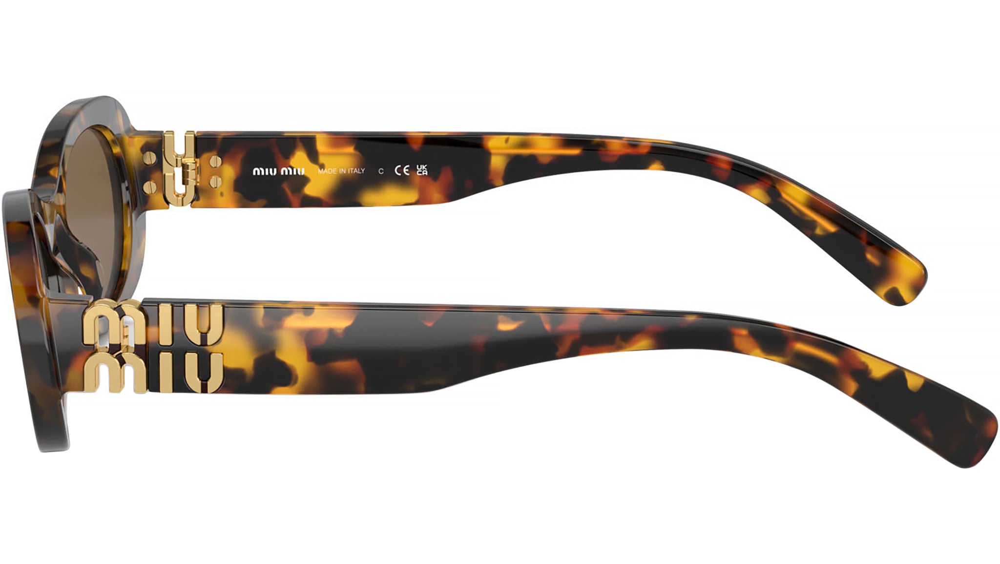 Miu Miu MU 06ZS Sunglasses VAU06B Tortoise - eye-oo.com