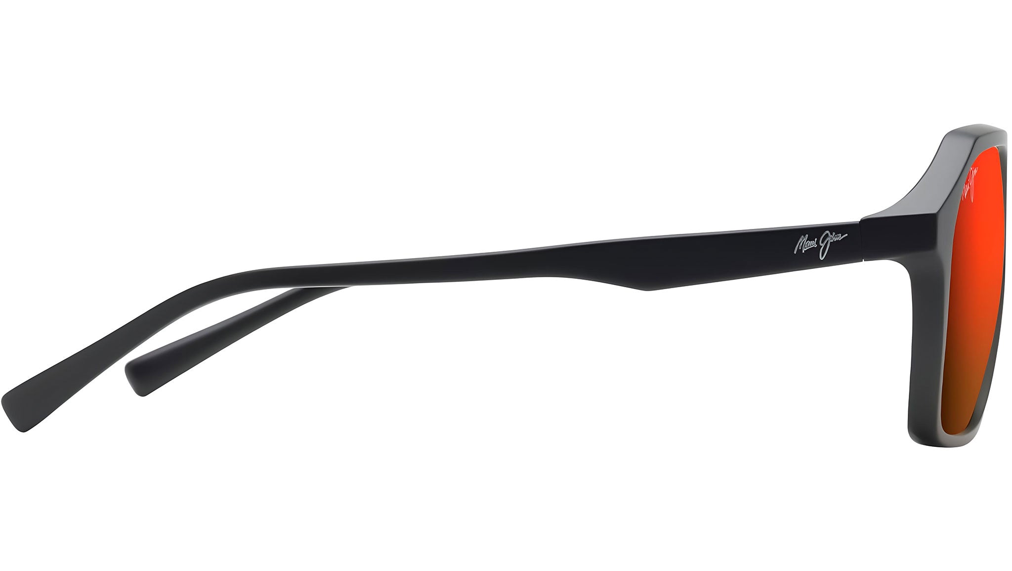 Maui Jim Wedges RM880 02A Sunglasses Matte Black Polarized - eye